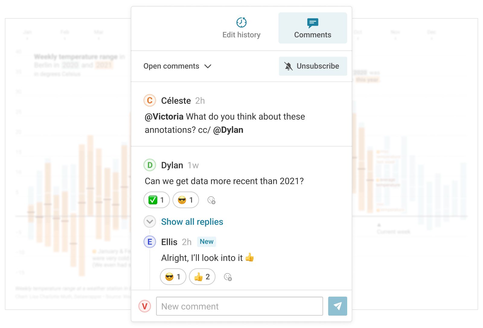 Comments and notifications