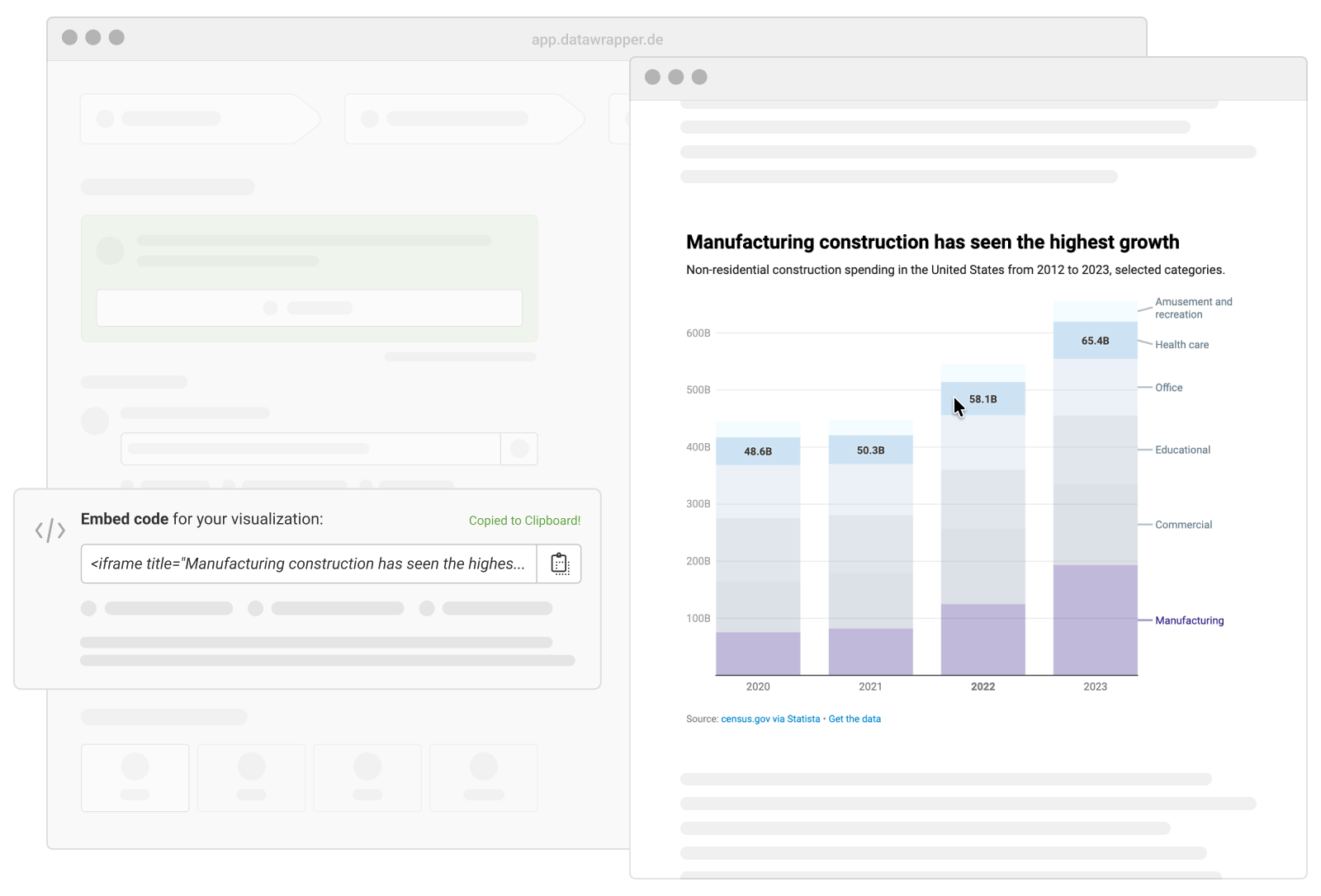 Interactive website embeds