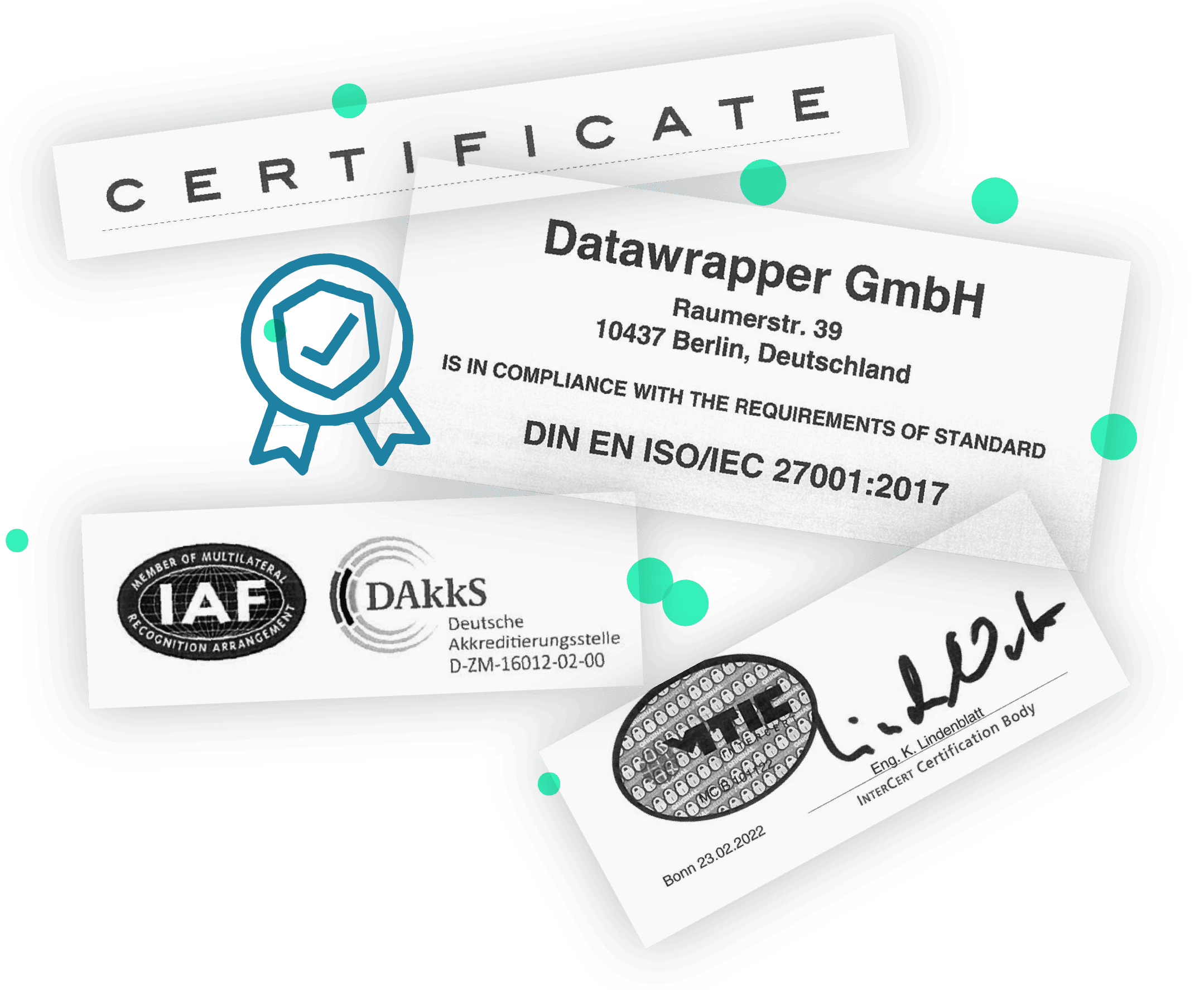 Illustration for Datawrapper is ISO 27001 certified