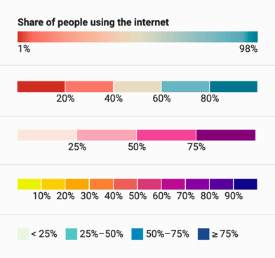 Map colors and legend style