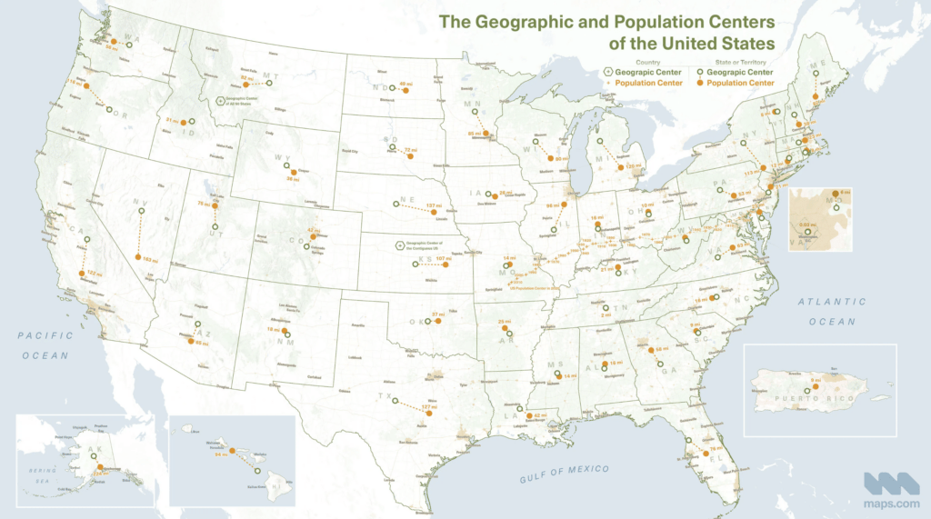 maps.com: <strong><a href="https://www.maps.com/mapping-the-middles-geographic-center-us/">Mapping the Middles of the United States</a></strong>, February 18
