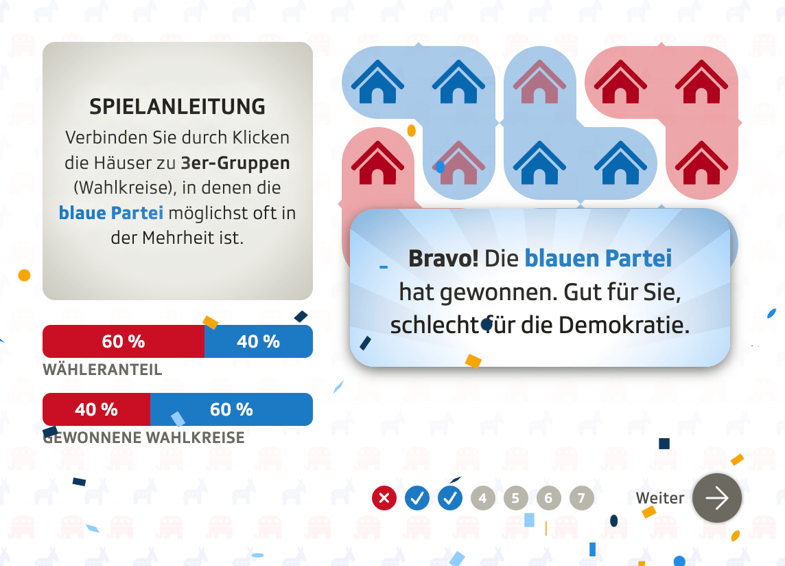 SRF: <a href="https://www.srf.ch/news/international/usa/abstimmung-in-kalifornien-kampf-um-die-karte-zeichnen-sie-wie-ein-gerrymandering-profi"><strong>Kampf um die Karte: Zeichnen Sie wie ein Gerrymandering-Profi!</strong></a> [<em>Battle for the map: Draw like a gerrymandering pro!</em>], October 30
