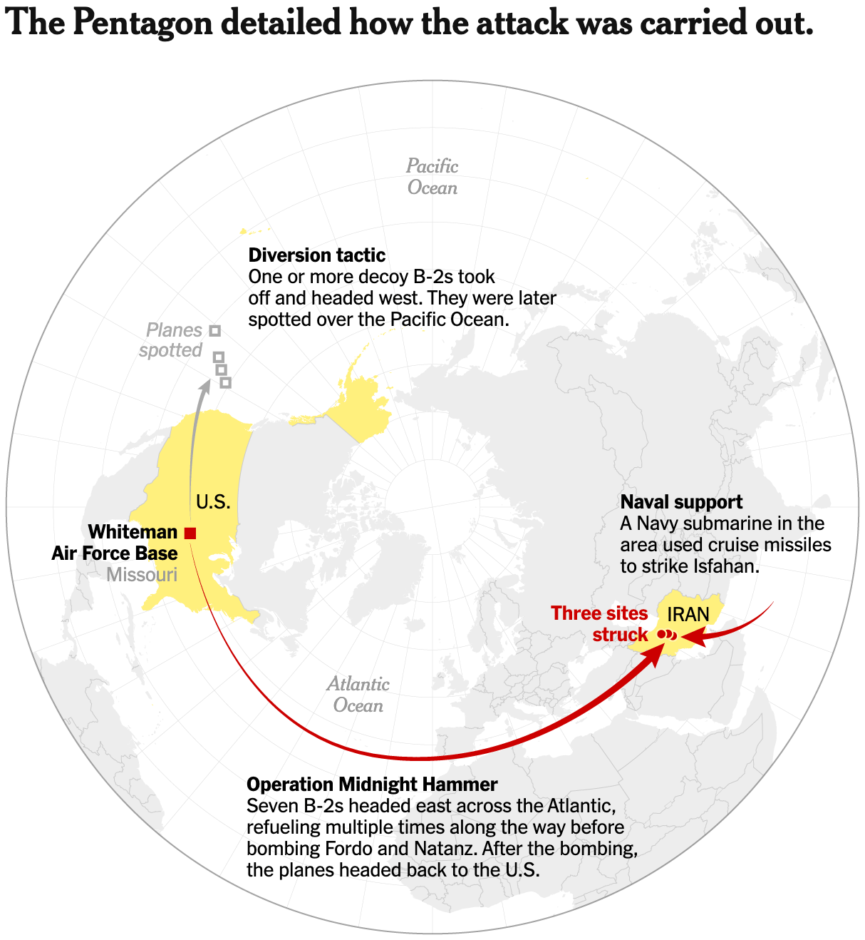 The New York Times: <a href="https://www.nytimes.com/live/2025/world/israel-iran-maps-tracking/pentagon-details-how-attack-was-carried-out?smid=url-share"><strong>The Pentagon detailed how the attack was carried out</strong></a>, June 22