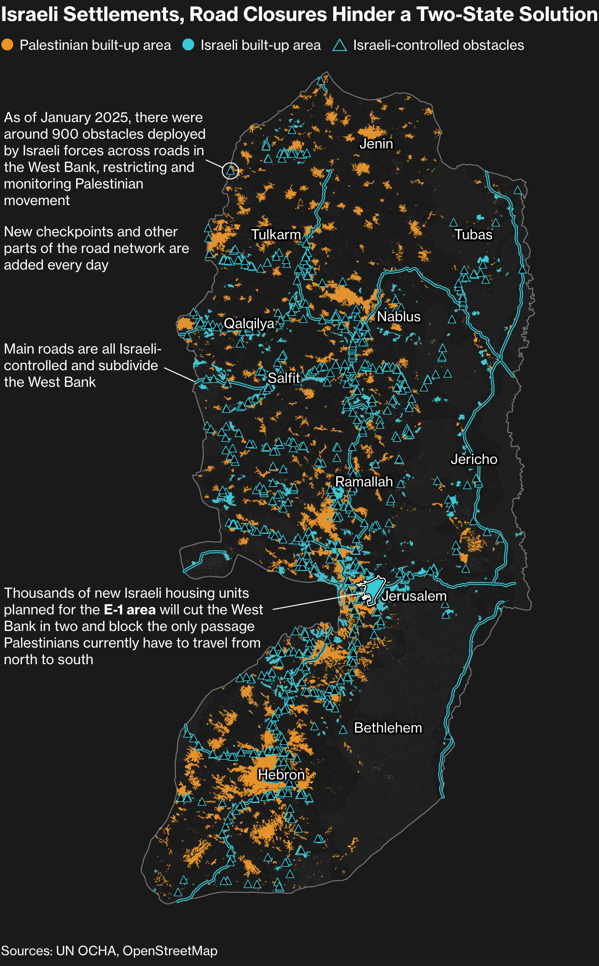 Bloomberg: <a href="https://www.bloomberg.com/graphics/2025-palestinian-statehood-west-bank-israeli-settlements/?srnd=phx-graphics-v2"><strong>Israel’s Grip on West Bank Erodes Viability of Palestinian State</strong></a>, September 17