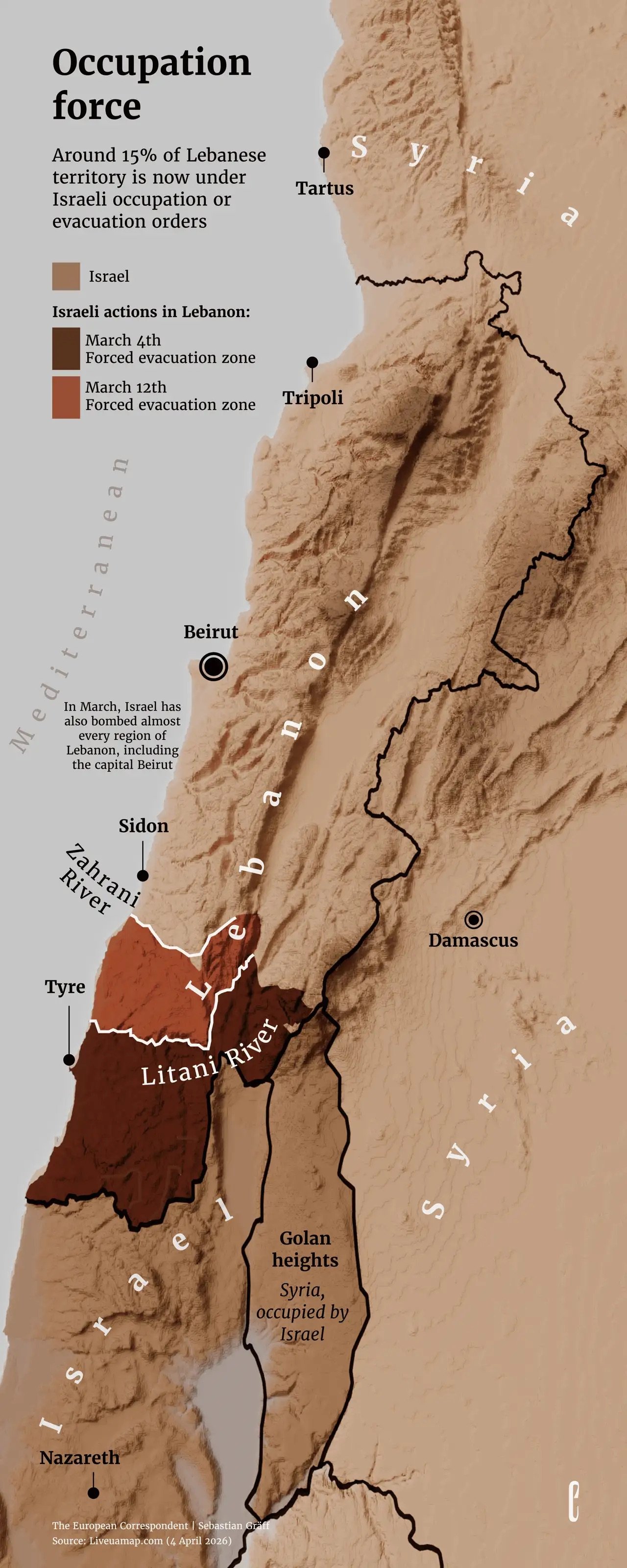 The European Correspondent: <a href="https://europeancorrespondent.com/en/r/no-offramp-in-israels-invasion-of-lebanon"><strong>No off-ramp in Israel's invasion of Lebanon</strong></a>, April 6