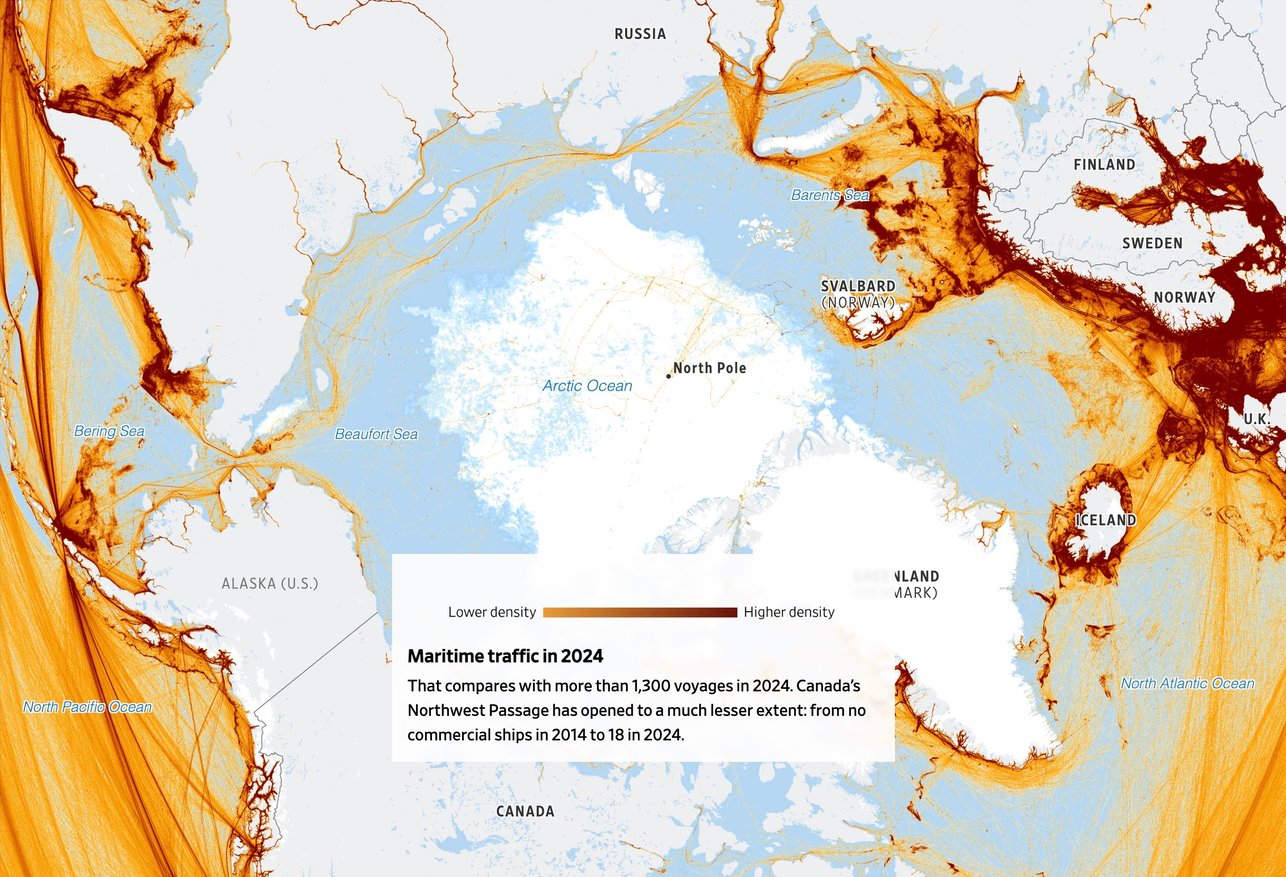The Wall Street Journal: <a href="https://www.wsj.com/politics/national-security/russia-china-artic-sea-nato-2ca1ea10"><strong>See How Russia Is Winning the Race to Dominate the Arctic</strong></a>, February 4 <span class="badge">Maps, maps, maps</span>