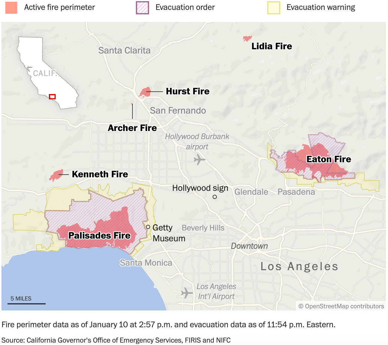 The Washington Post: <a href="https://www.washingtonpost.com/weather/2025/01/10/los-angeles-fires-updates-california-palisades-eaton/"><strong>11 killed, 37,000 acres burned by California wildfires</strong></a>