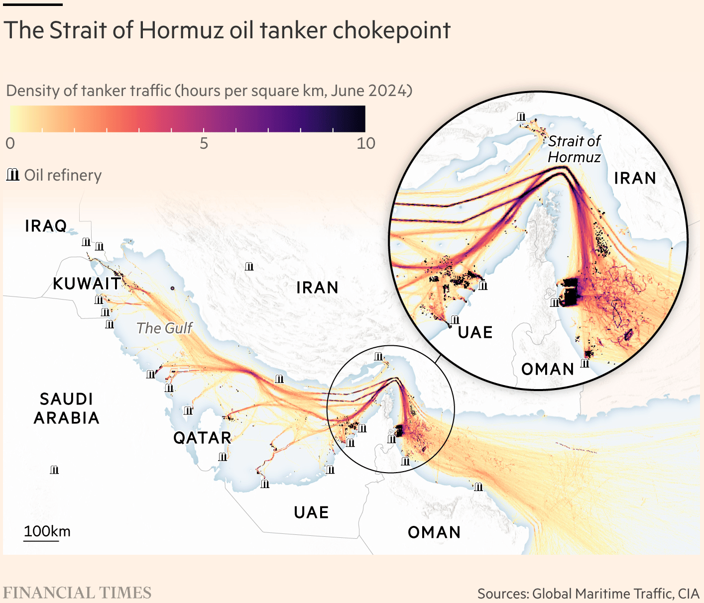 Financial Times: <a href="https://www.ft.com/content/f452a247-7ff5-4337-9725-b36d976577cc"><strong>Military briefing: will Iran start a new ‘tanker war’?</strong></a>, June 23