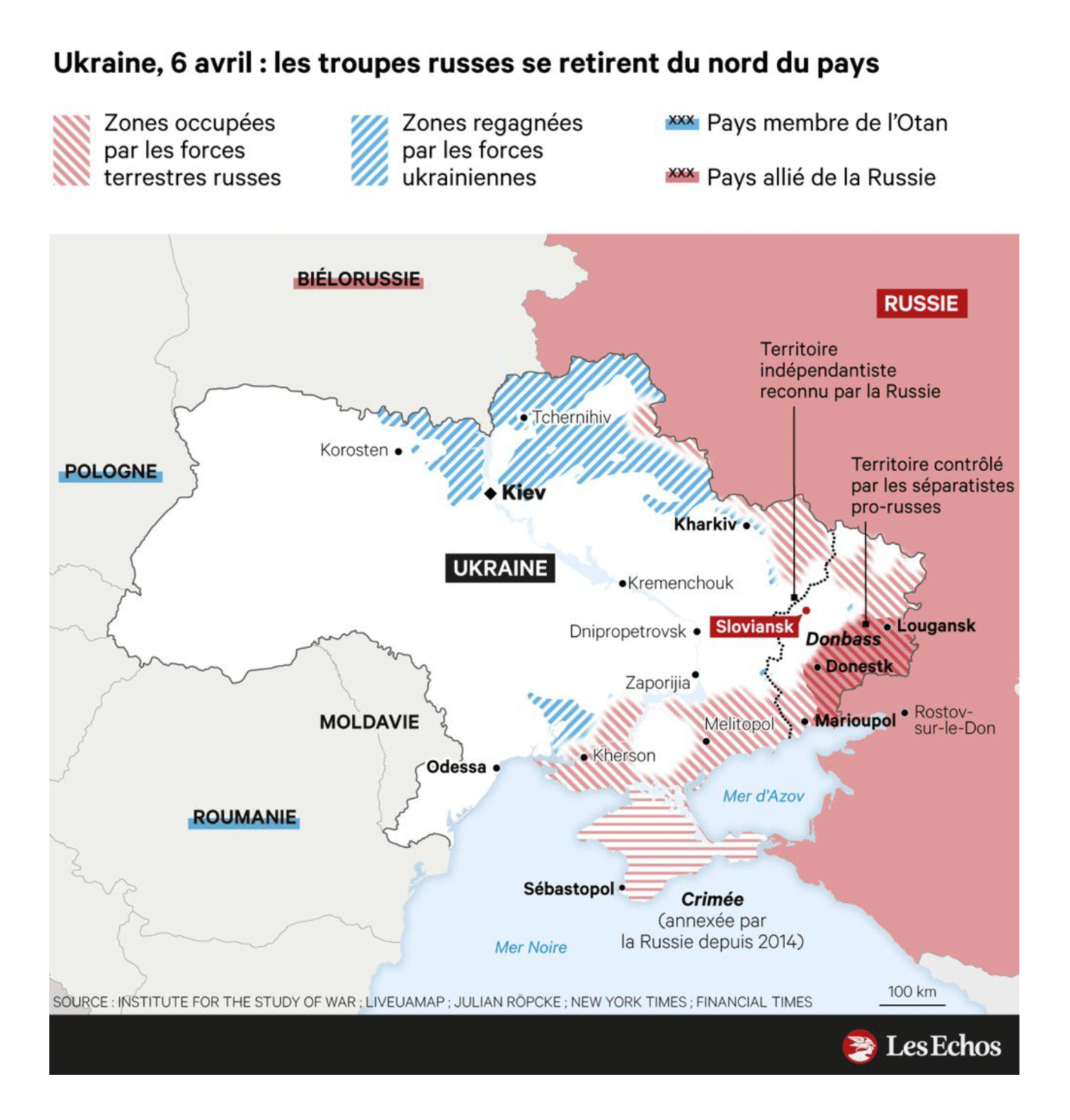 Les Echos: <strong><a href="https://www.lesechos.fr/monde/enjeux-internationaux/guerre-en-ukraine-le-point-sur-la-situation-du-mercredi-6-avril-1398714">Guerre en Ukraine&nbsp;: les temps forts du mercredi 6 avril</a></strong>, April 6