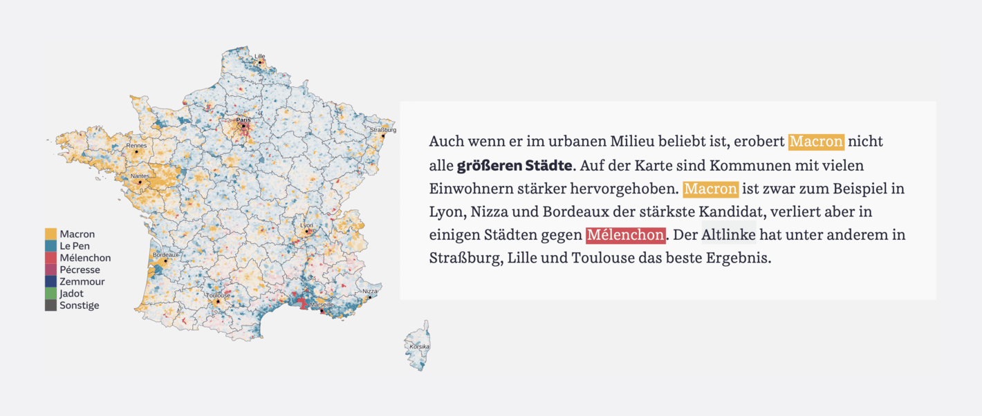 Süddeutsche Zeitung: <strong><a href="https://www.sueddeutsche.de/projekte/artikel/politik/wahl-in-frankreich-so-haben-die-franzosen-gewaehlt-e178880/">So hat Frankreich gewählt</a></strong>, April 11