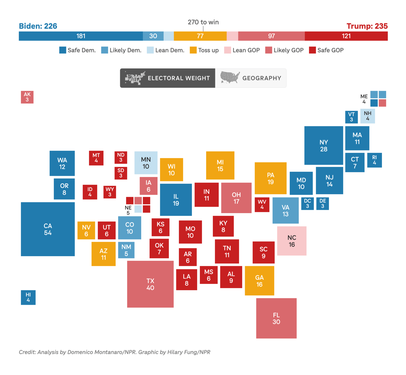 NPR: <strong><a href="https://www.npr.org/2024/04/23/1246359499/2024-electoral-map">The states to watch on the 2024 electoral map</a></strong>, April 23
