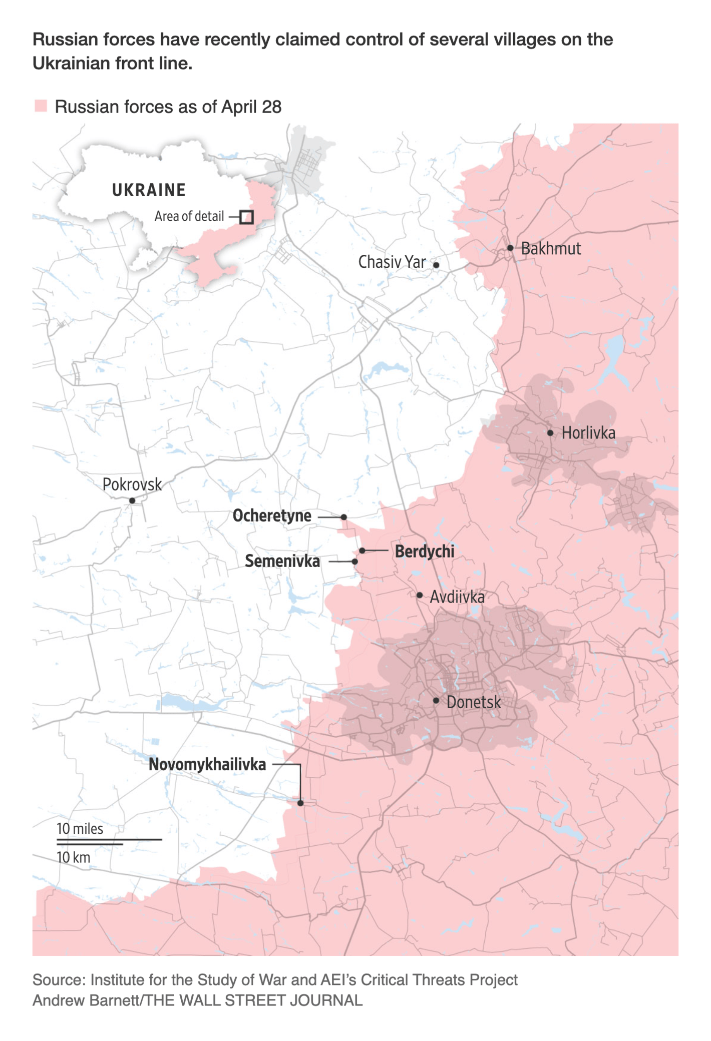 The Wall Street Journal: <strong><a href="https://www.wsj.com/world/russia-seizes-villages-exploiting-advantage-gained-amid-ukraines-long-wait-for-western-aid-60bd7005?mod=e2twg">Russia Seizes Villages, Exploiting Advantage Gained From Ukraine’s Long Wait for Western Aid</a></strong>, April 29
