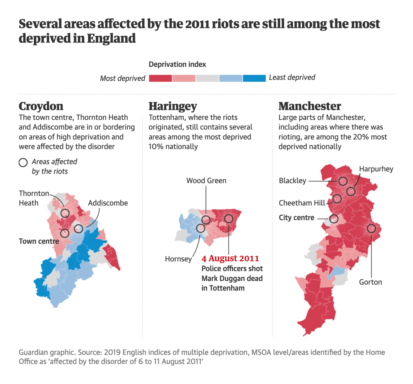 The Guardian: <a href="https://www.theguardian.com/uk-news/2021/jul/30/conditions-2011-uk-riots-still-exist-today-experts-warn"><strong>Conditions that led to 2011 riots still exist today, experts warn</strong></a>, July 30
