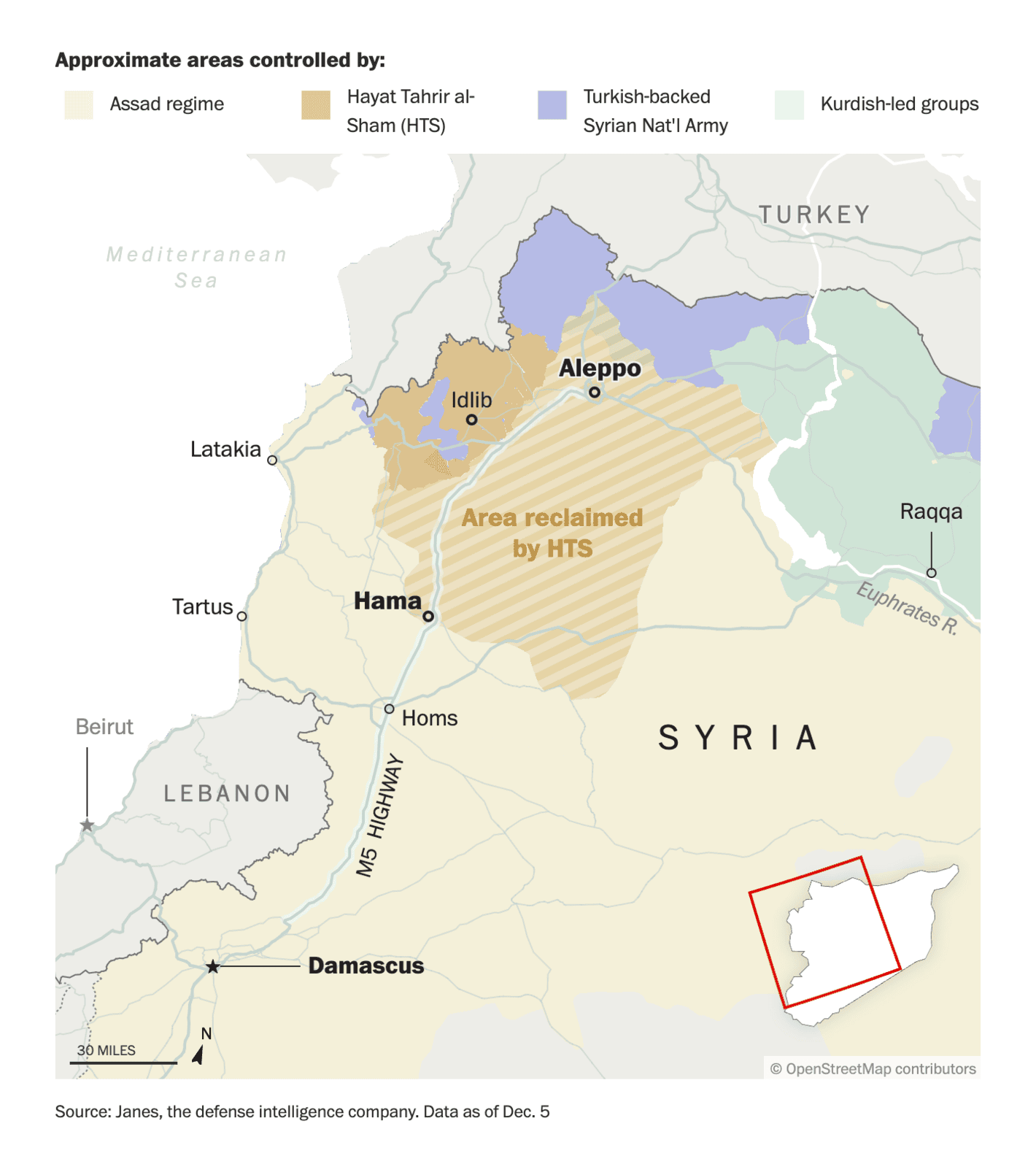 The Washington Post: <a href="https://www.washingtonpost.com/world/2024/12/06/syria-homs-rebels-assad/"><strong>Why capture of Syrian city Homs could be key moment in rebel offensive</strong></a>, December 6