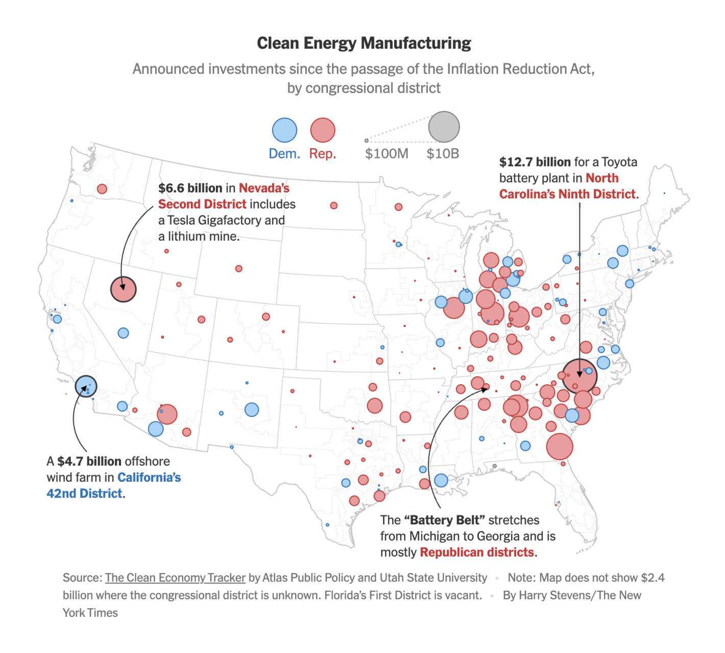 The New York Times: <strong><a href="https://www.nytimes.com/2025/02/10/climate/trump-clean-energy-republican-states.html">Trump Is Freezing Money for Clean Energy. Red States Have the Most to Lose</a></strong>, February 11