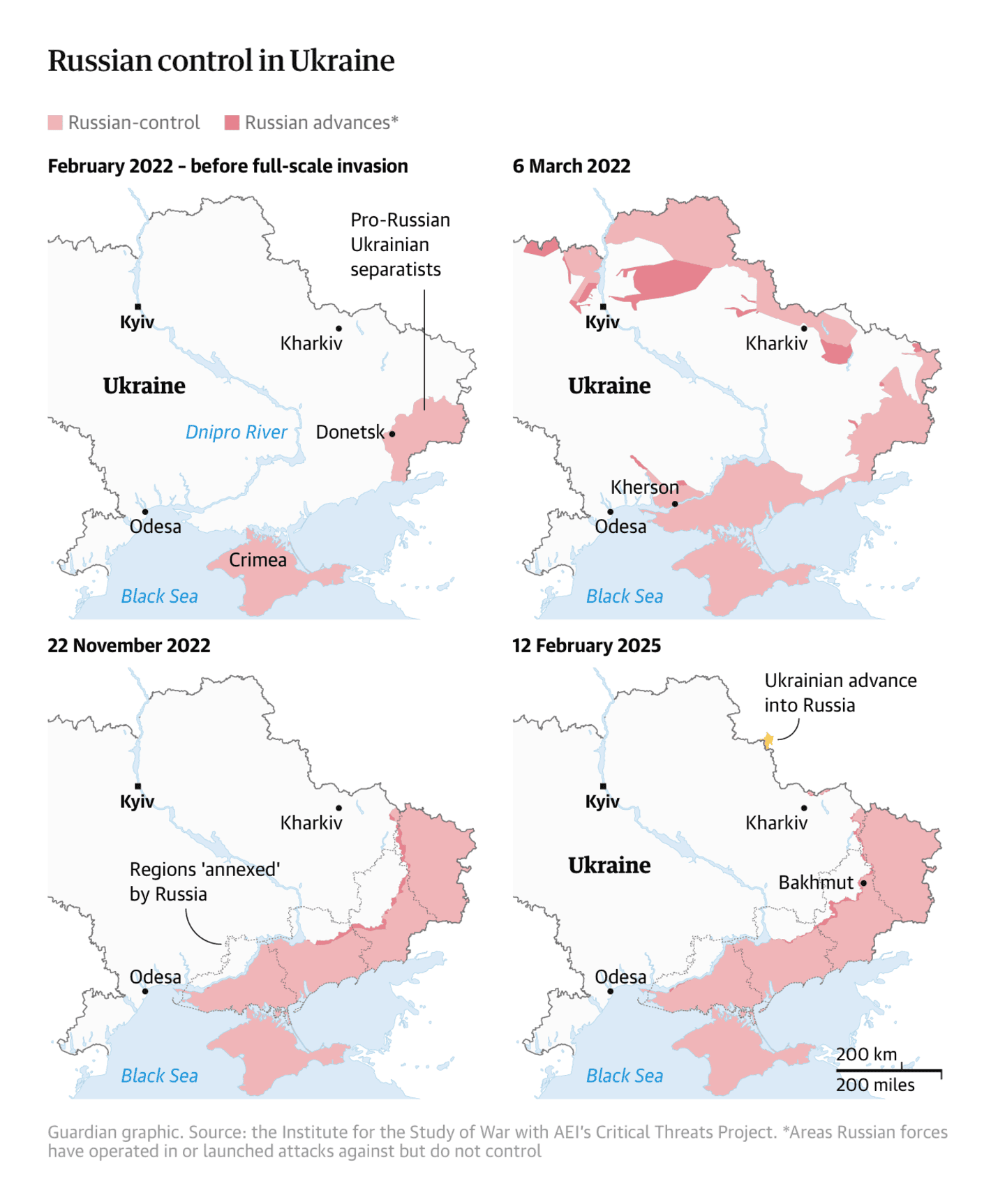 The Guardian: <strong><a href="https://www.theguardian.com/world/2025/feb/13/us-should-not-have-made-concessions-to-russia-over-ukraine-german-minister-says">US should not have made concessions to Russia over Ukraine, says German minister</a></strong>, February 13
