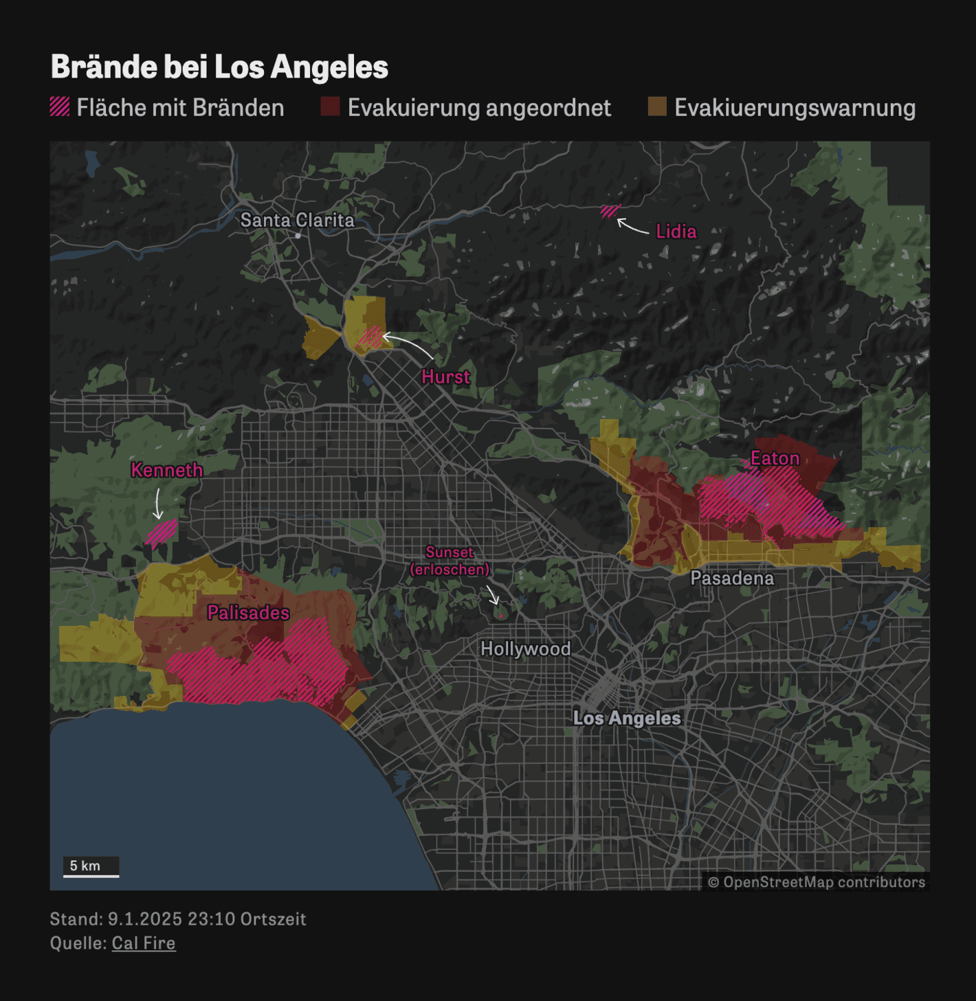 Zeit Online: <strong><a href="https://www.zeit.de/wissen/umwelt/2025-01/braende-los-angeles-kalifornien-zerstoerung-bilder">Als ob eine Atombombe abgeworfen wurde</a></strong> [<em>Fires in Los Angeles:<br>As if a nuclear bomb was dropped</em>], January 10