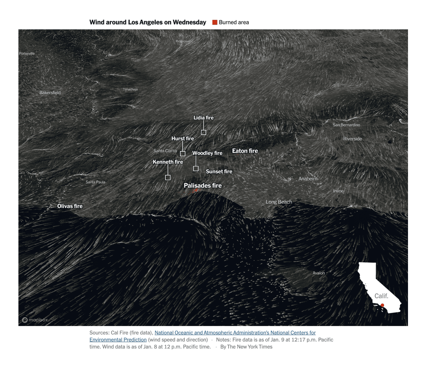 New York Times: <strong><a href="https://www.nytimes.com/interactive/2025/01/08/weather/los-angeles-fire-maps-california.html?unlocked_article_code=1.nk4.ICvr.Pkkr9t6ny6r0&amp;smid=url-share">Maps: Tracking the Los Angeles Wildfires</a></strong>, January 13