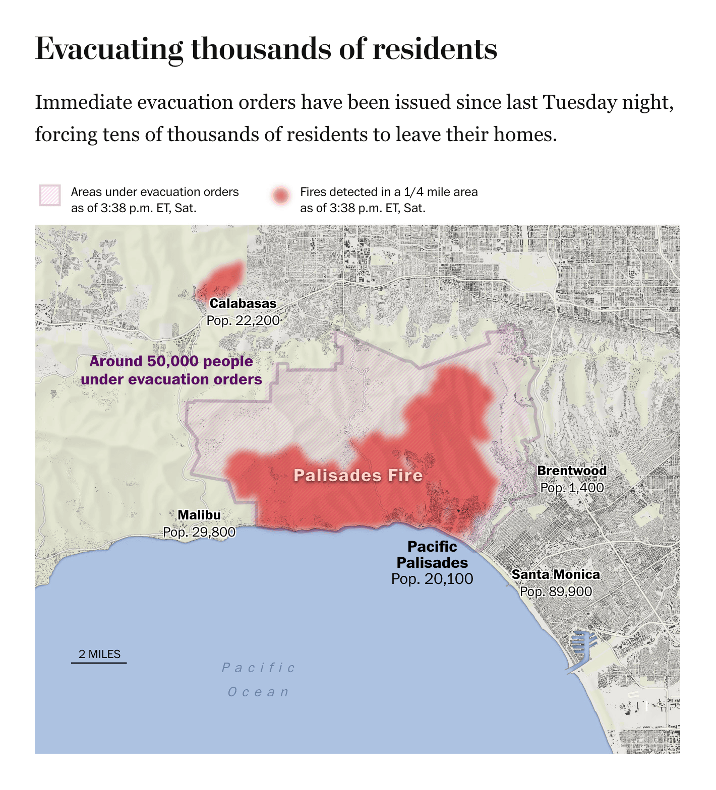 The Washington Post: <a href="https://www.washingtonpost.com/weather/2025/01/08/pacific-palisades-fire-map-california-los-angeles/"><strong>Mapping the L.A. wildfires from Palisades to Eaton and Hurst</strong></a>, January 12