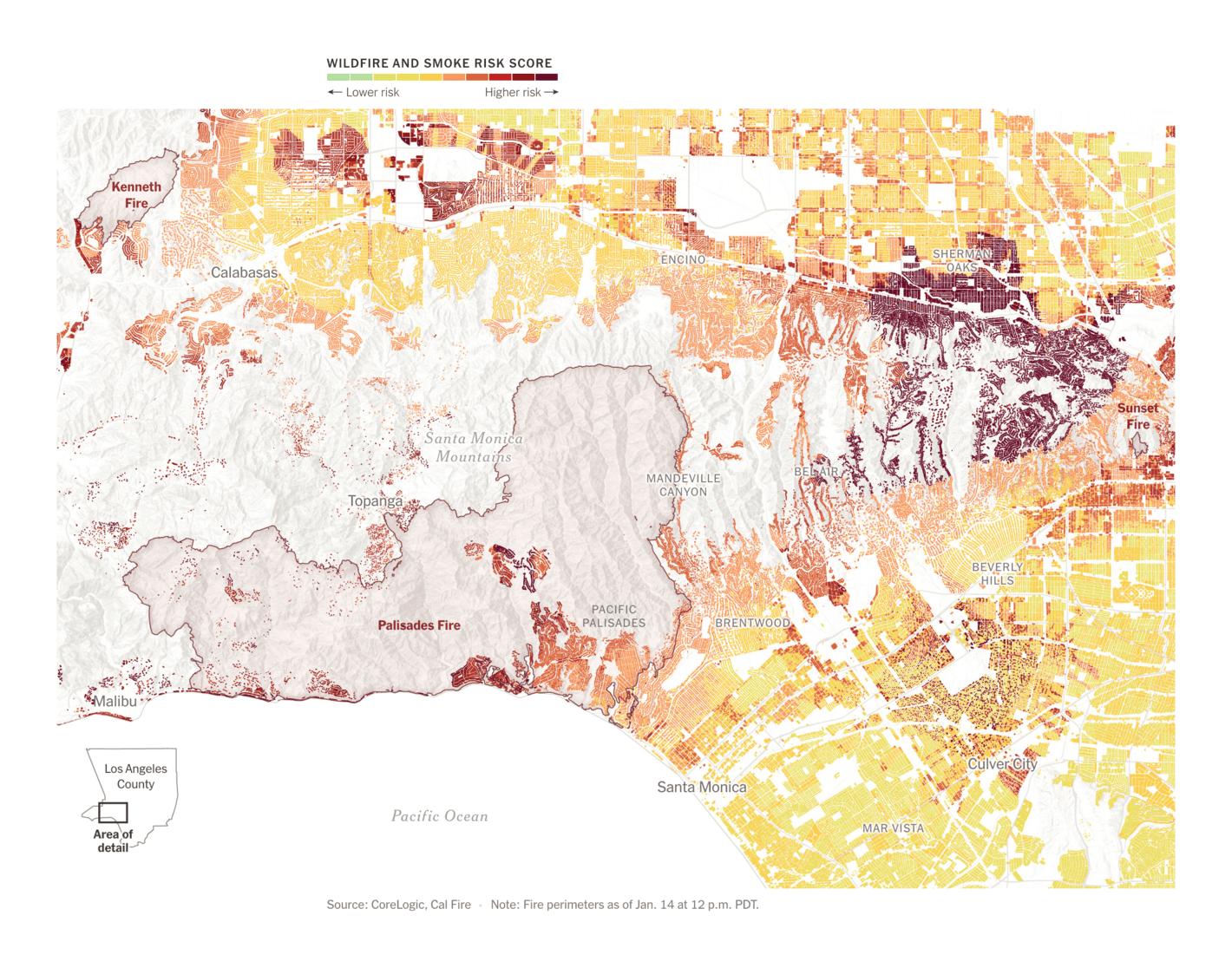 New York Times: <strong><a href="https://www.nytimes.com/interactive/2025/01/15/climate/los-angeles-housing-fire-risk.html?unlocked_article_code=1.qk4.evz_.xXURg-4tPI1m&amp;smid=url-share">More Americans Than Ever Are Living in Wildfire Areas. L.A. Is No Exception</a></strong>, January 15