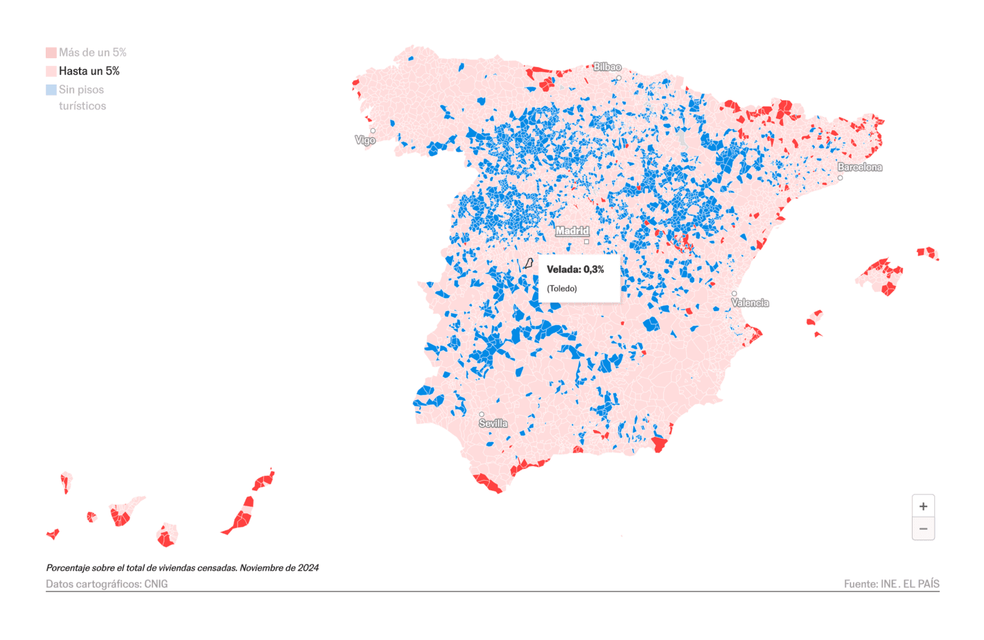 El País: <strong><a href="https://elpais.com/economia/2025-01-24/dos-de-cada-tres-municipios-ya-tienen-pisos-turisticos.html">Dos de cada tres municipios ya tienen pisos turísticos</a></strong> [<em>Two out of three municipalities already have tourist apartments</em>], January 24