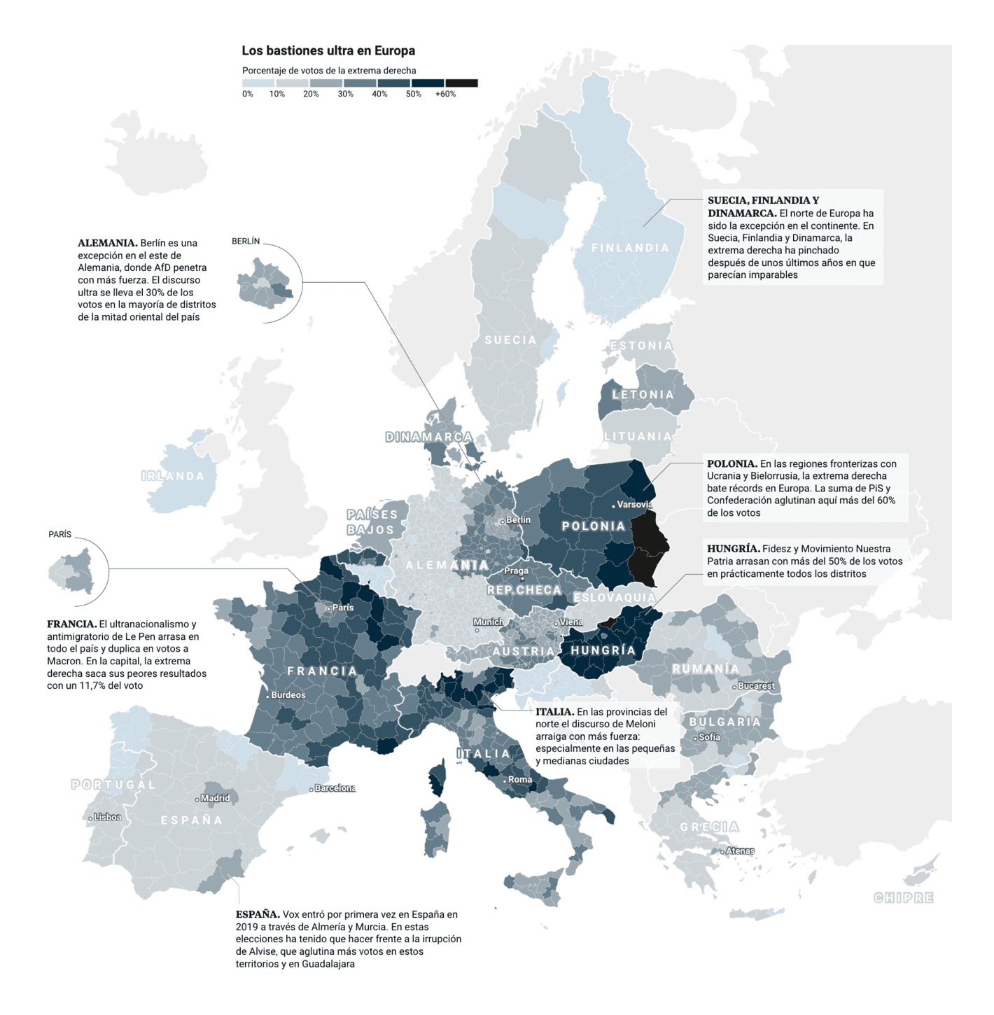 La Vanguardia: <strong><a href="https://www.lavanguardia.com/internacional/20240623/9752950/asi-avanza-extrema-derecha-europa.html">Así avanza la extrema derecha en Europa: En una de cada tres regiones de la UE el discurso ultra convence a más del 30% de los votantes</a></strong>, June 23