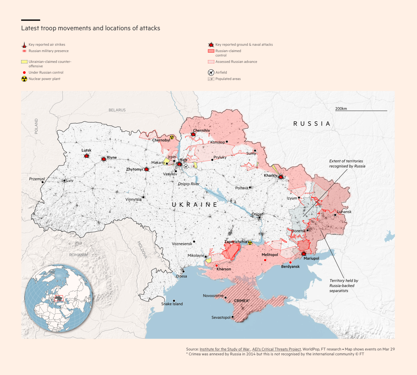 Financial Times: <strong><a href="https://www.ft.com/content/4351d5b0-0888-4b47-9368-6bc4dfbccbf5">Russia’s invasion of Ukraine in maps — latest updates</a></strong>, March 29