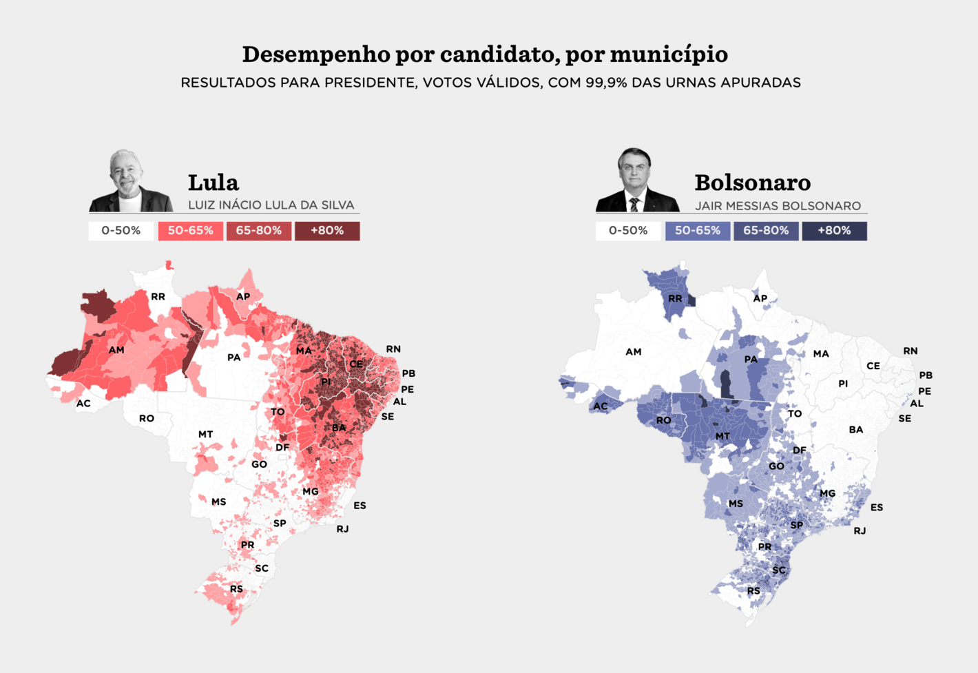 NEXO: <strong><a href="https://www.nexojornal.com.br/grafico/2022/10/29/O-resultado-do-2%C2%BA-turno-presidencial-de-2022-em-detalhes">Resultado das eleições presidenciais no 2° turno de 2022 por município,</a></strong> October 30