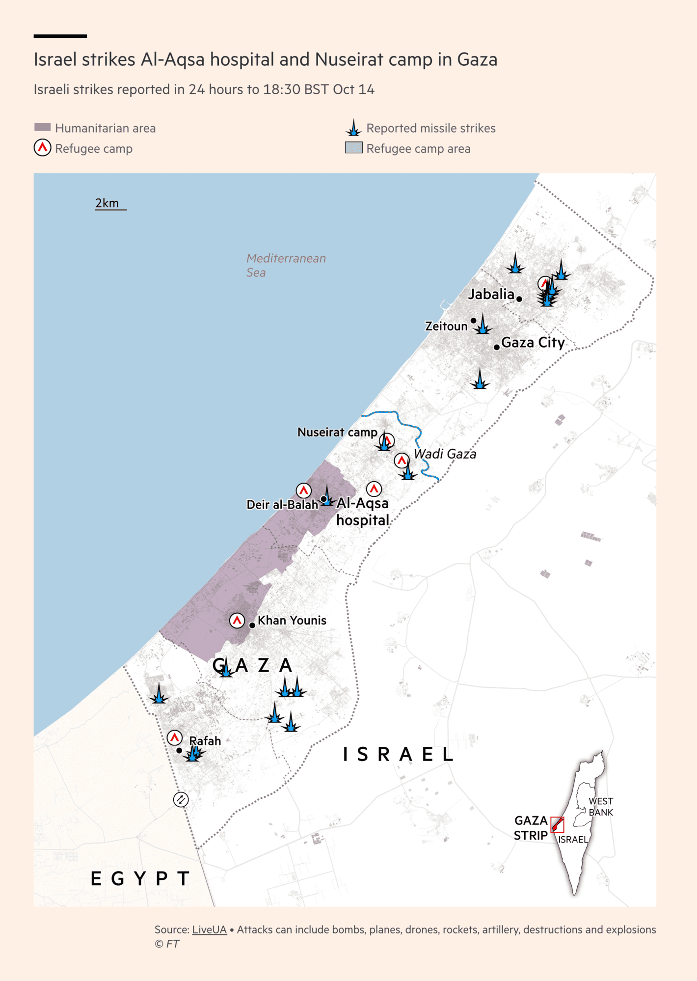 Financial Times: <a href="https://www.ft.com/content/100f8a4c-c332-474c-a4d2-95cdcb21db4a"><strong>Israel widens Lebanon campaign with air strike on northern village</strong></a>, October 14