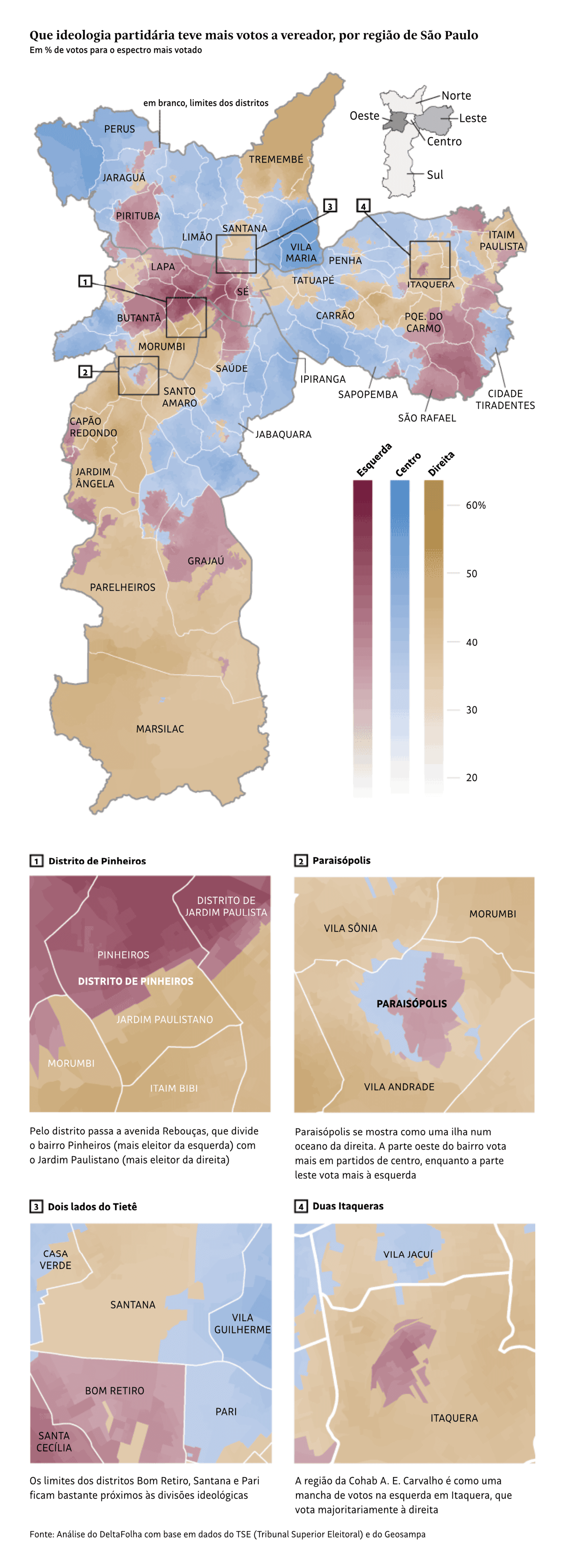 Folha de S.Paulo: <a href="https://www1.folha.uol.com.br/poder/2024/10/votos-em-vereadores-mostram-ilhas-ideologicas-em-bairros-de-sao-paulo.shtml"><strong>Votos em vereadores mostram 'ilhas ideológicas' em bairros de São Paulo</strong></a> [<em>Votes for councillors show 'ideological islands' in São Paulo neighborhoods</em>], October 13