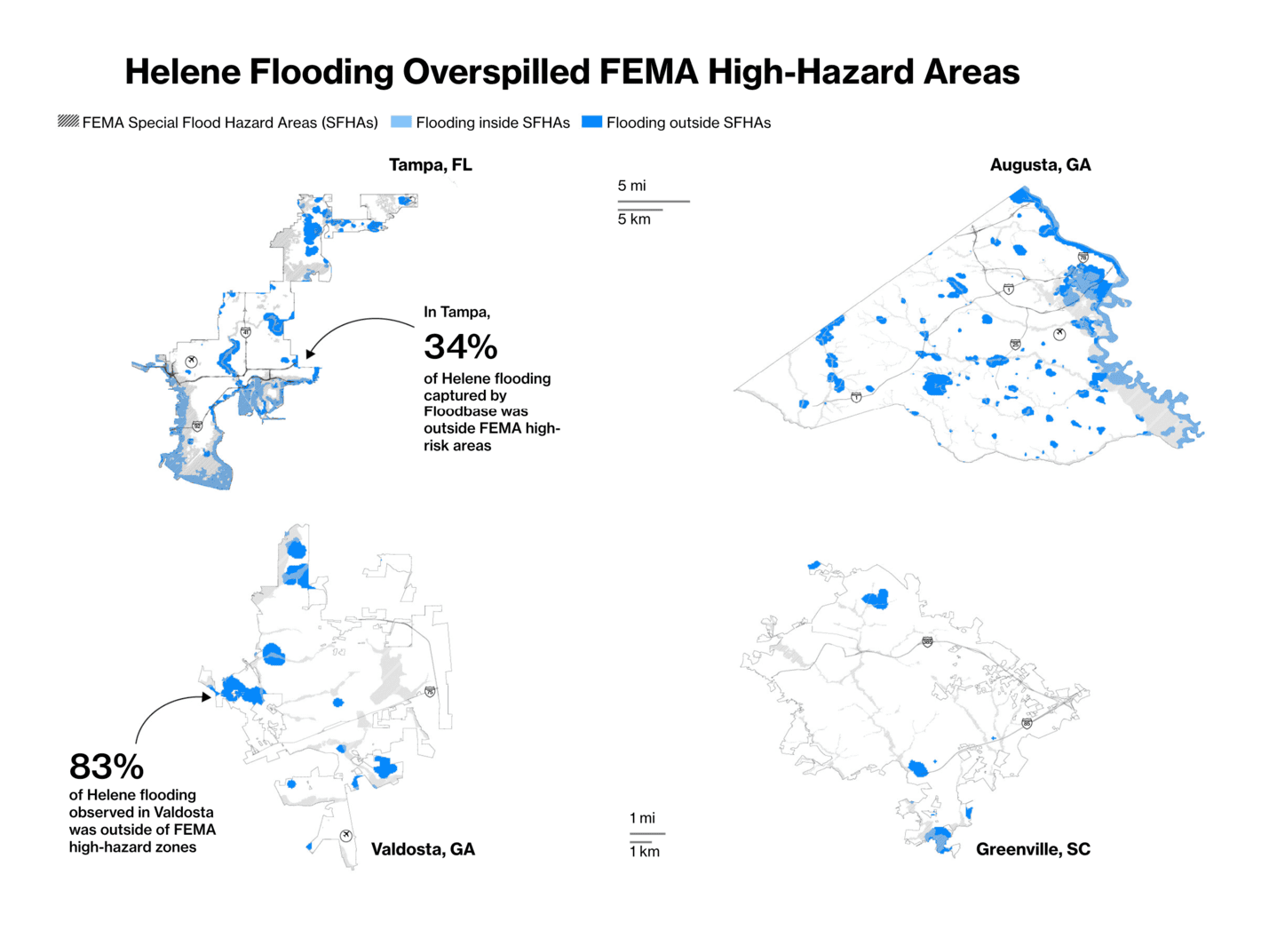 Bloomberg: <a href="https://www.bloomberg.com/news/features/2024-10-09/hurricanes-milton-and-helene-expose-the-limits-of-us-flood-maps?utm_content=graphics&amp;utm_medium=social&amp;utm_source=twitter"><strong>Federal Flood Maps Are No Match for Florida’s Double Hurricane</strong></a>, October 9