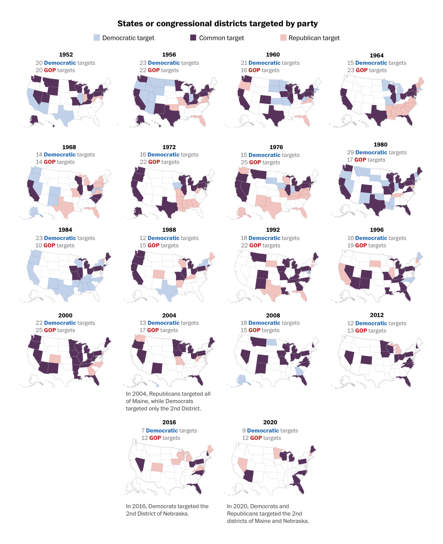 The Washington Post: <a href="https://www.washingtonpost.com/elections/2024/10/12/swing-states-presidential-campaigns/"><strong>When was the last time a presidential campaign fought to win your state?</strong></a>, October 12