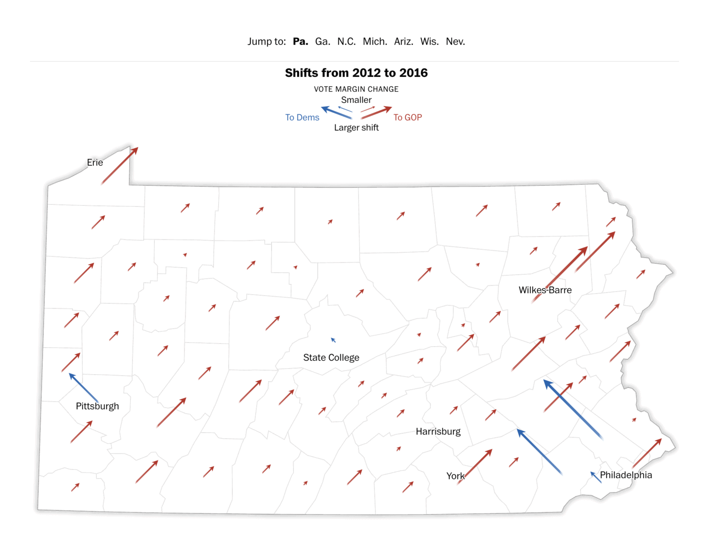 The Washington Post: <strong><a href="https://www.washingtonpost.com/elections/interactive/2024/2024-swing-states-trump-harris/">A guide to the 7 battleground states that could swing the election</a></strong>, October 21