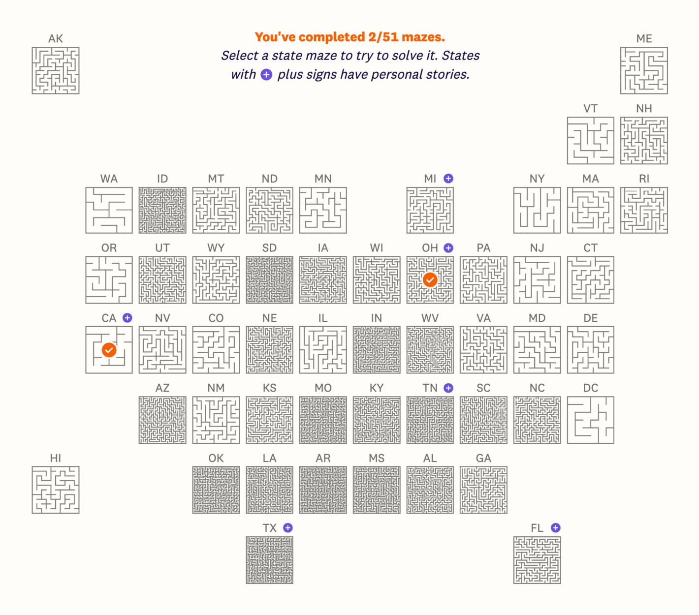 Interactive Journalism: "New on The Pudding : 'The United States of Abortion Mazes'," October 22 (<strong><a href="https://bsky.app/search?q=the+pudding+abortion">Bluesky Post</a></strong>, <strong><a href="https://pudding.cool/2024/10/abortion-mazes/">Article</a></strong>)