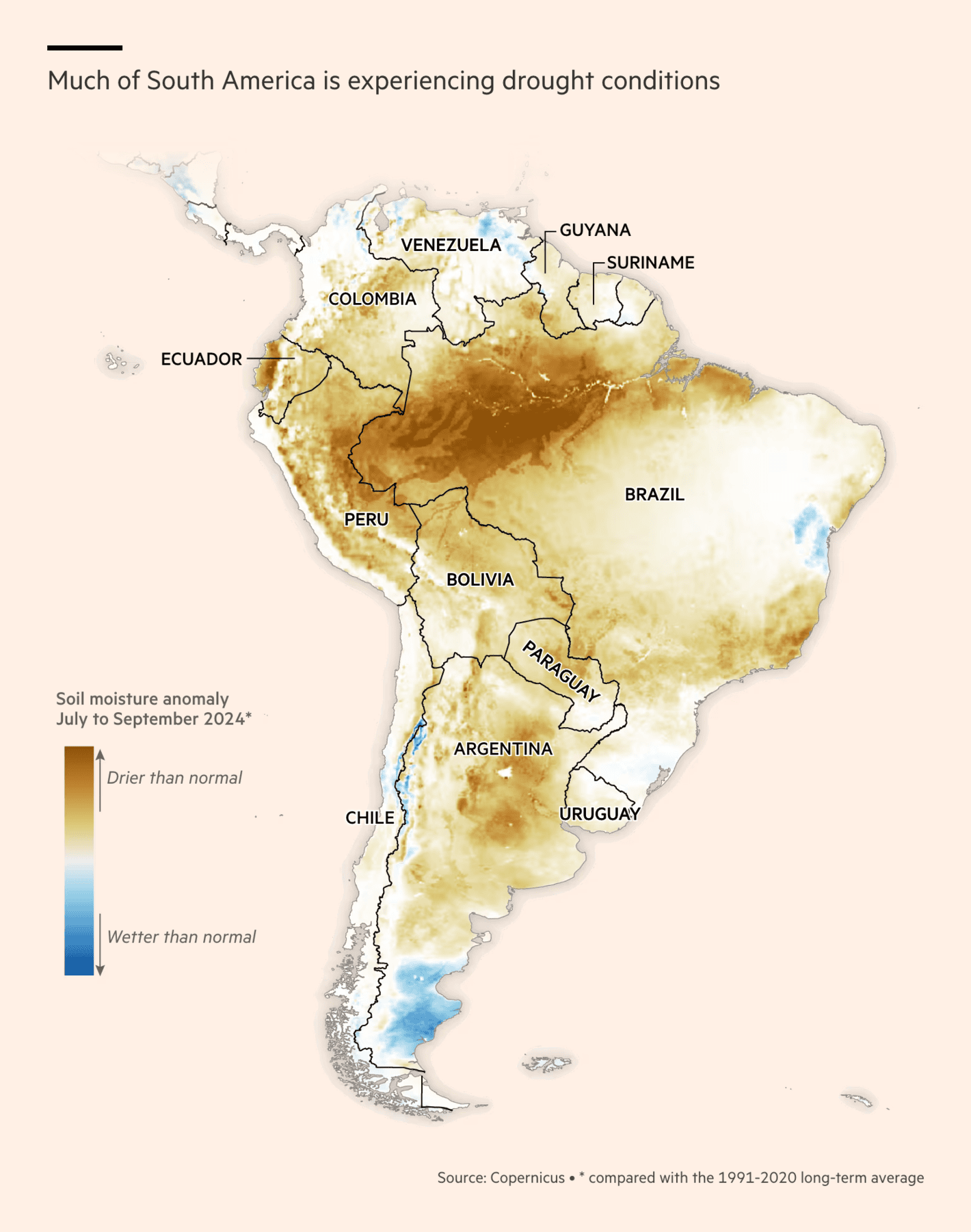 Financial Times: <strong><a href="https://www.ft.com/content/ed447a9d-eb3c-4709-b0ee-cf1f7b0a9667">Climate graphic of the week: Blackouts and water rationing as South American drought worsens</a></strong>, October 26