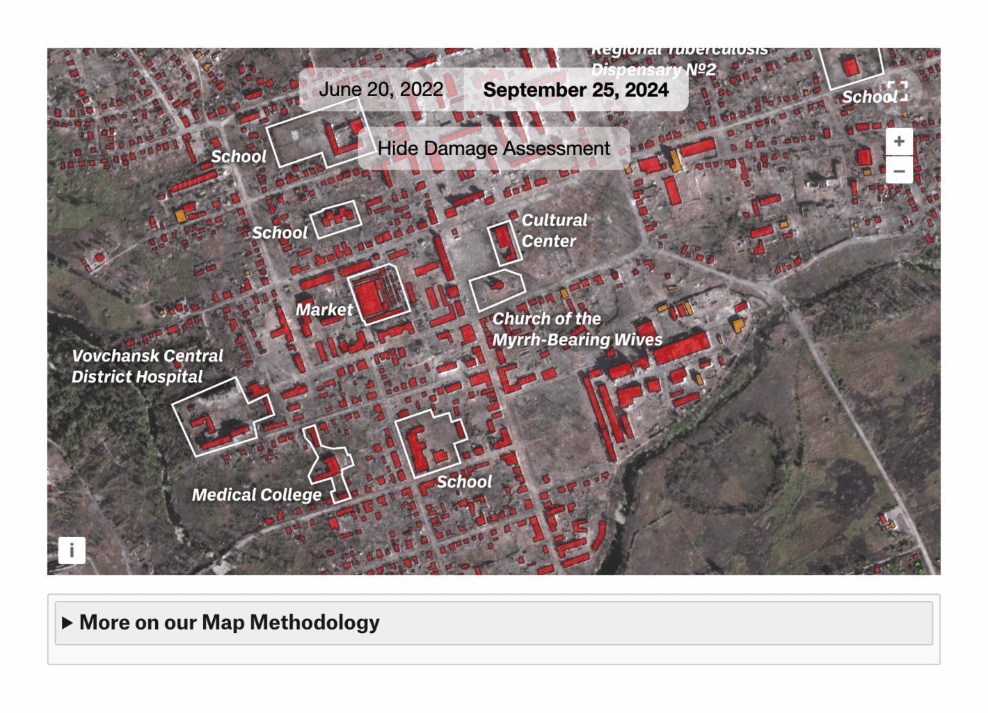 Bellingcat: <strong><a href="https://www.bellingcat.com/about/who-we-are/">How Russia’s Invasion Flattened a Ukrainian Border City</a></strong>, October 28