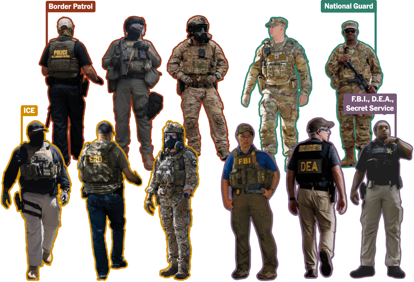 The New York Times: <a href="https://www.nytimes.com/interactive/2025/10/24/us/us-federal-agents-national-guard-ice-fbi.html?unlocked_article_code=1.v08.70ro.6f6EYwtnV3xq&smid=url-share"><strong>How to Make Sense of the Federal Forces on the Streets</strong></a>, October 24