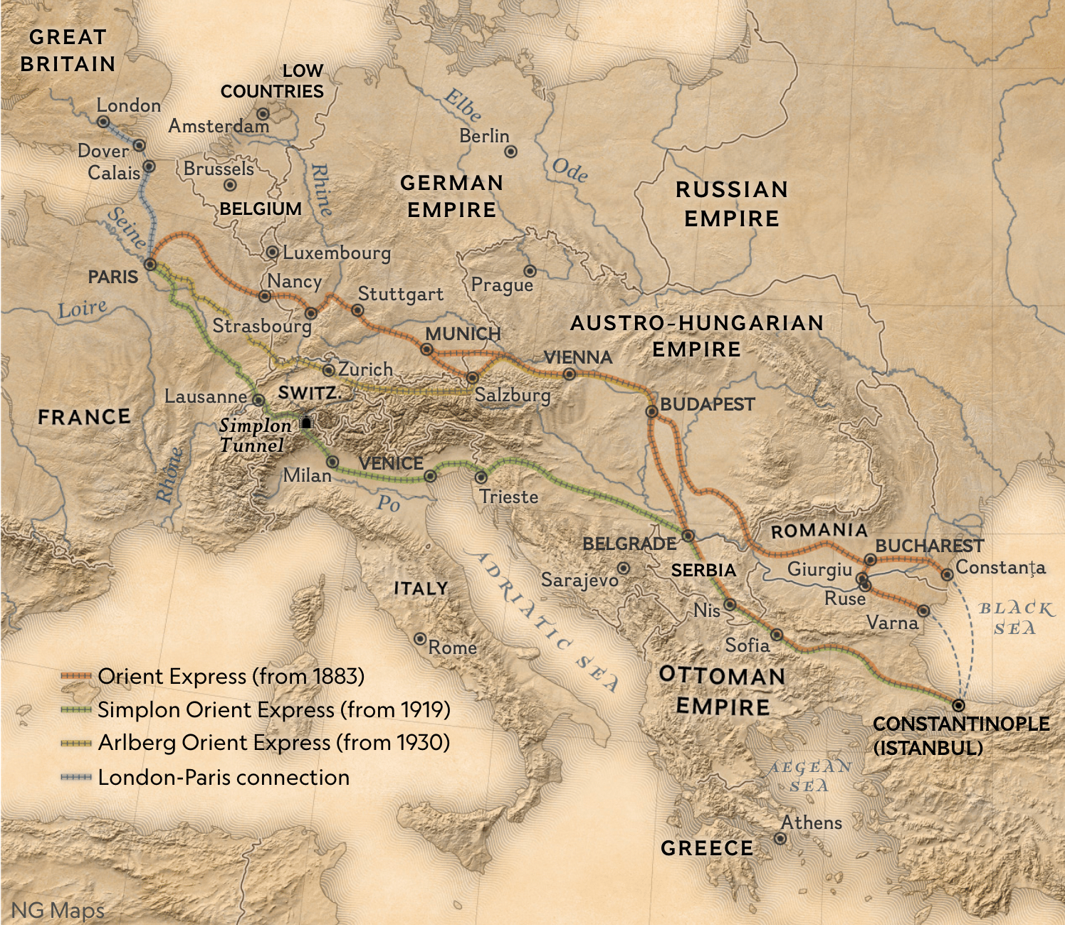 National Geographic: <a href="https://www.nationalgeographic.com/history/history-magazine/article/more-than-just-a-mystery-train-the-orient-express-whisked-the-elite-across-europe-in-luxury-and-style"><strong>More than just a 'mystery' train, the Orient Express whisked the elite across Europe in luxury and style</strong></a>, November 23