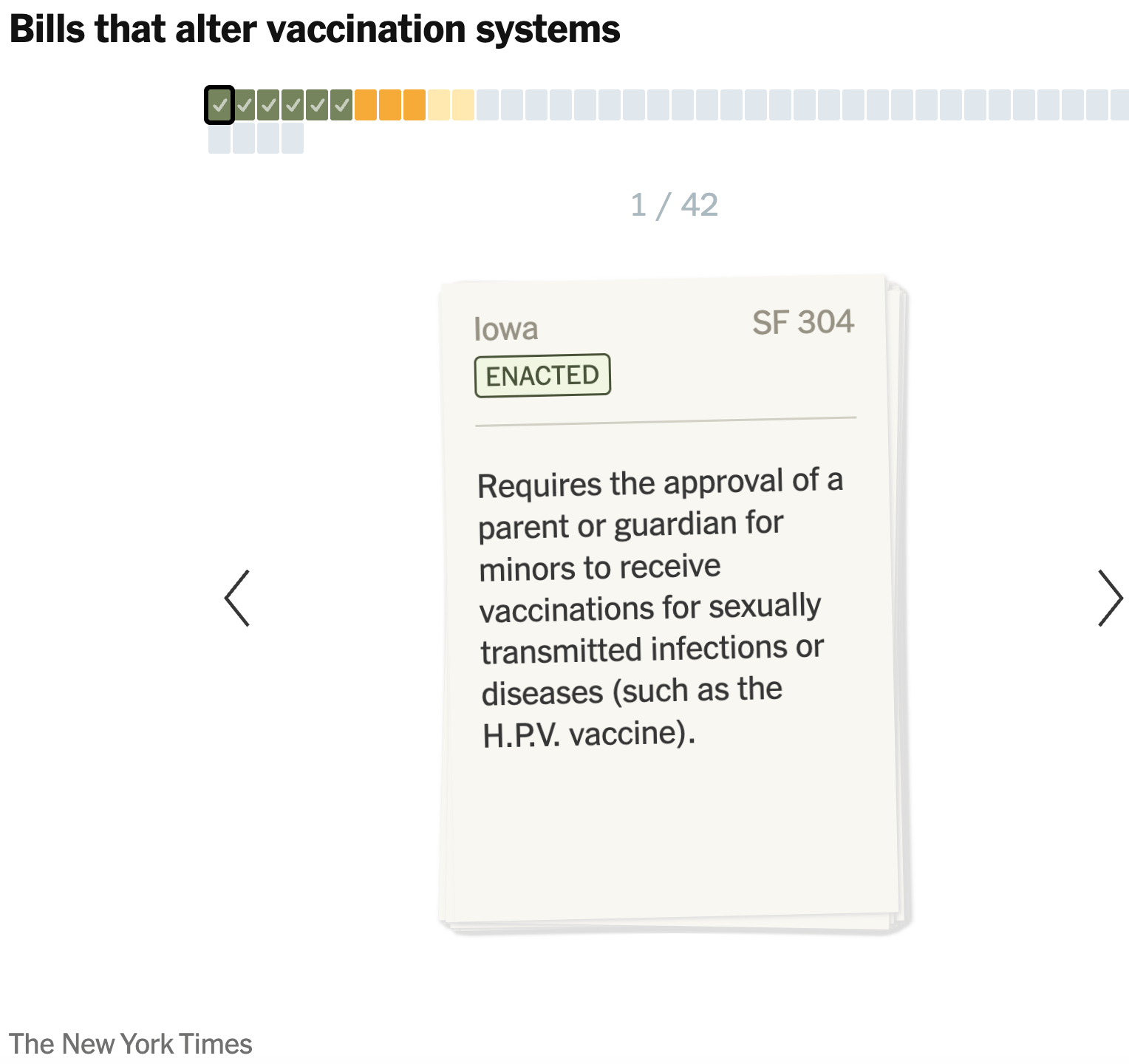 The New York Times: <a href="https://www.nytimes.com/interactive/2026/07/28/us/vaccine-laws-requirements-covid.html?unlocked_article_code=1.2lA.GRK-.BghLVuDoIAsx&amp;smid=url-share"><strong>Dozens of States Tried to Roll Back Vaccine Laws. Here’s How They Fared</strong></a>, July 28
