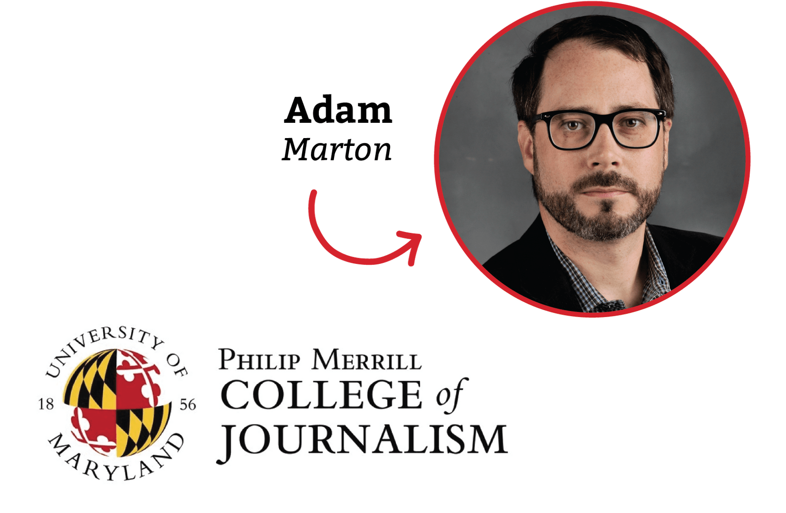 Philip Merrill College of Journalism instructor Adam Marton teaches design and coding to journalism students.