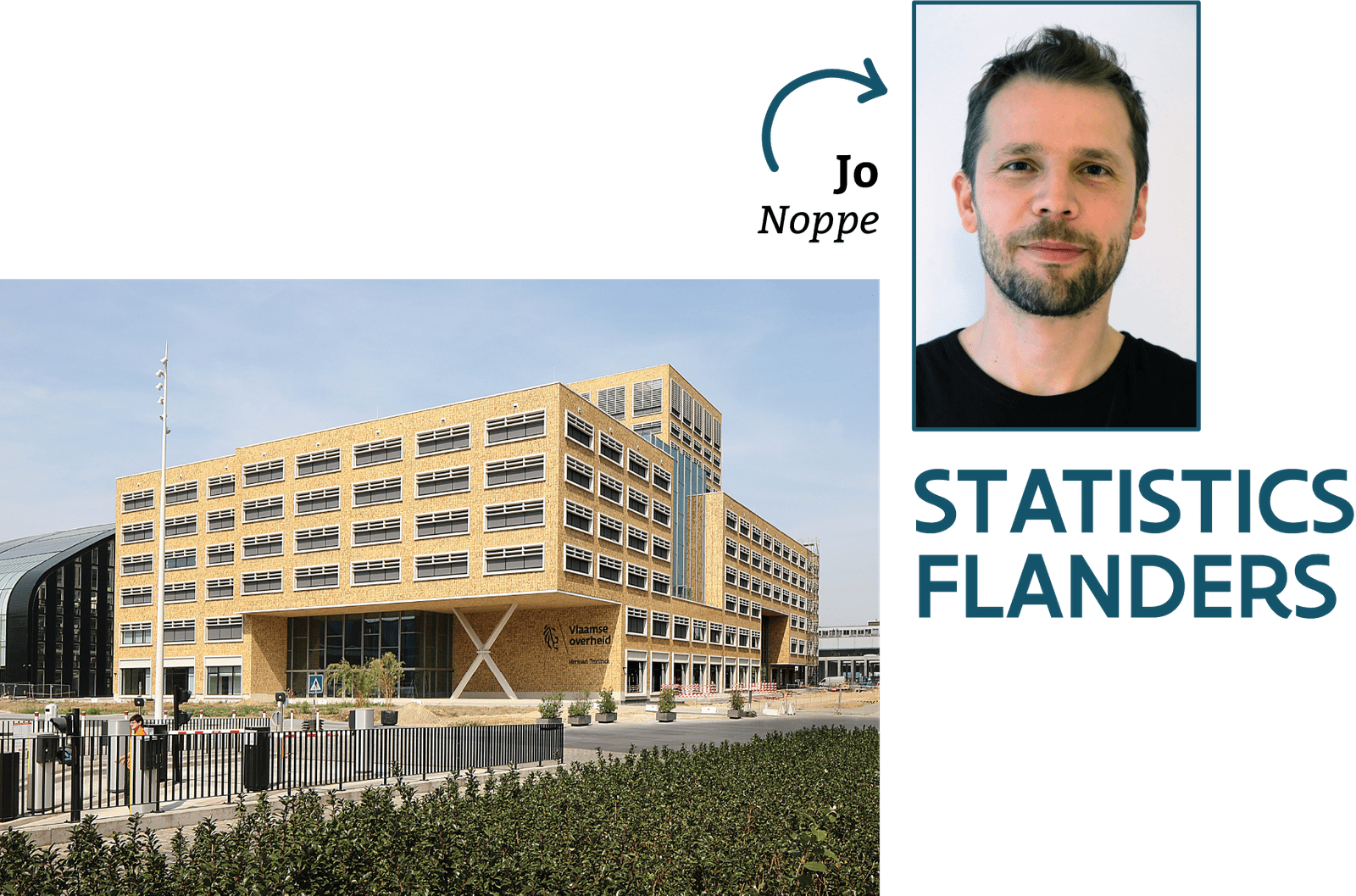 <em>The “Herman Teirlinck” building in Brussels, where the office of Statistics Flanders is located.</em>