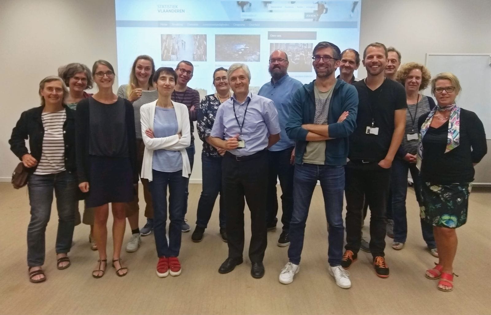 Part of the team at Statistics Flanders.
