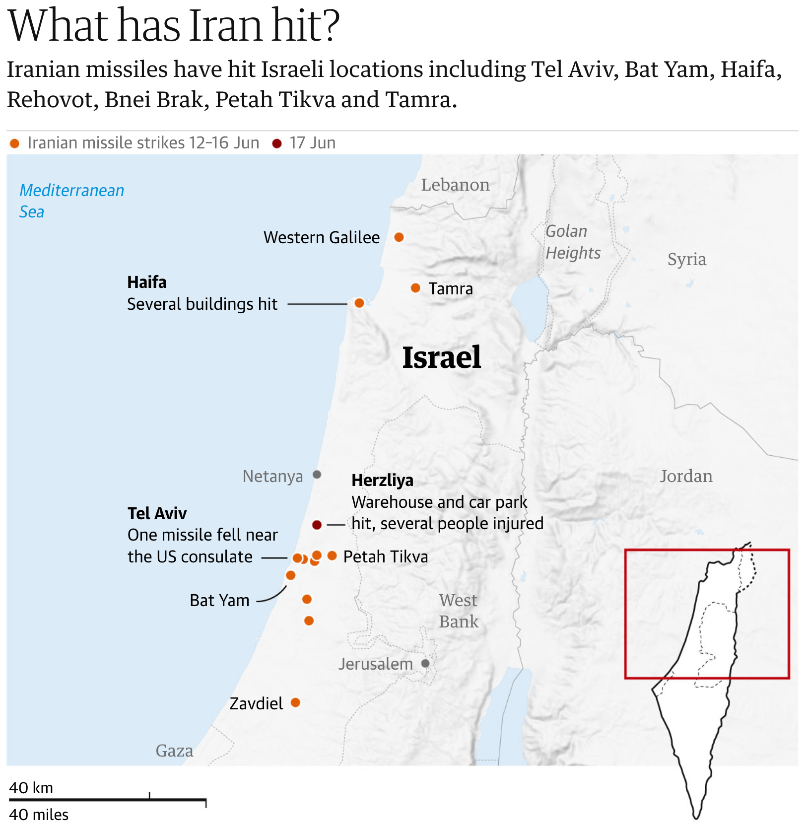 The Guardian:<strong> </strong><a href="https://www.theguardian.com/world/2025/jun/16/visualised-israel-iran-war-maps-videos-satellite-images"><strong>The Israel-Iran war in maps, videos and satellite images</strong></a>, June 17