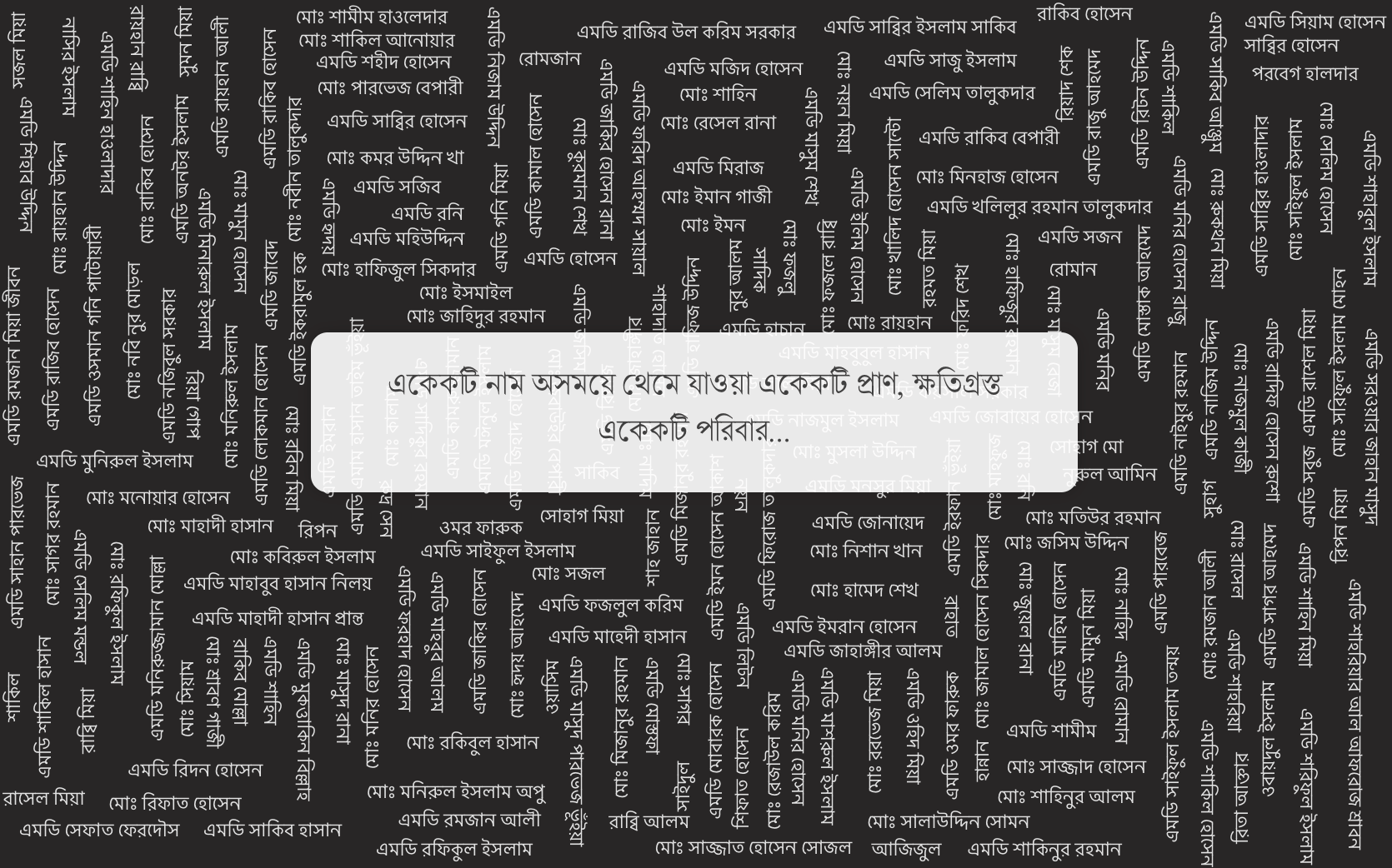 BBC: <a href="https://www.bbc.com/bengali/extra/aimee860o7/36-days-of-july-revolution-in-bangladesh"><strong>জুলাই গণঅভ্যুত্থানের ৩৬ দিন</strong></a><strong> </strong>[<em>36 days of July Revolution</em>], August 4