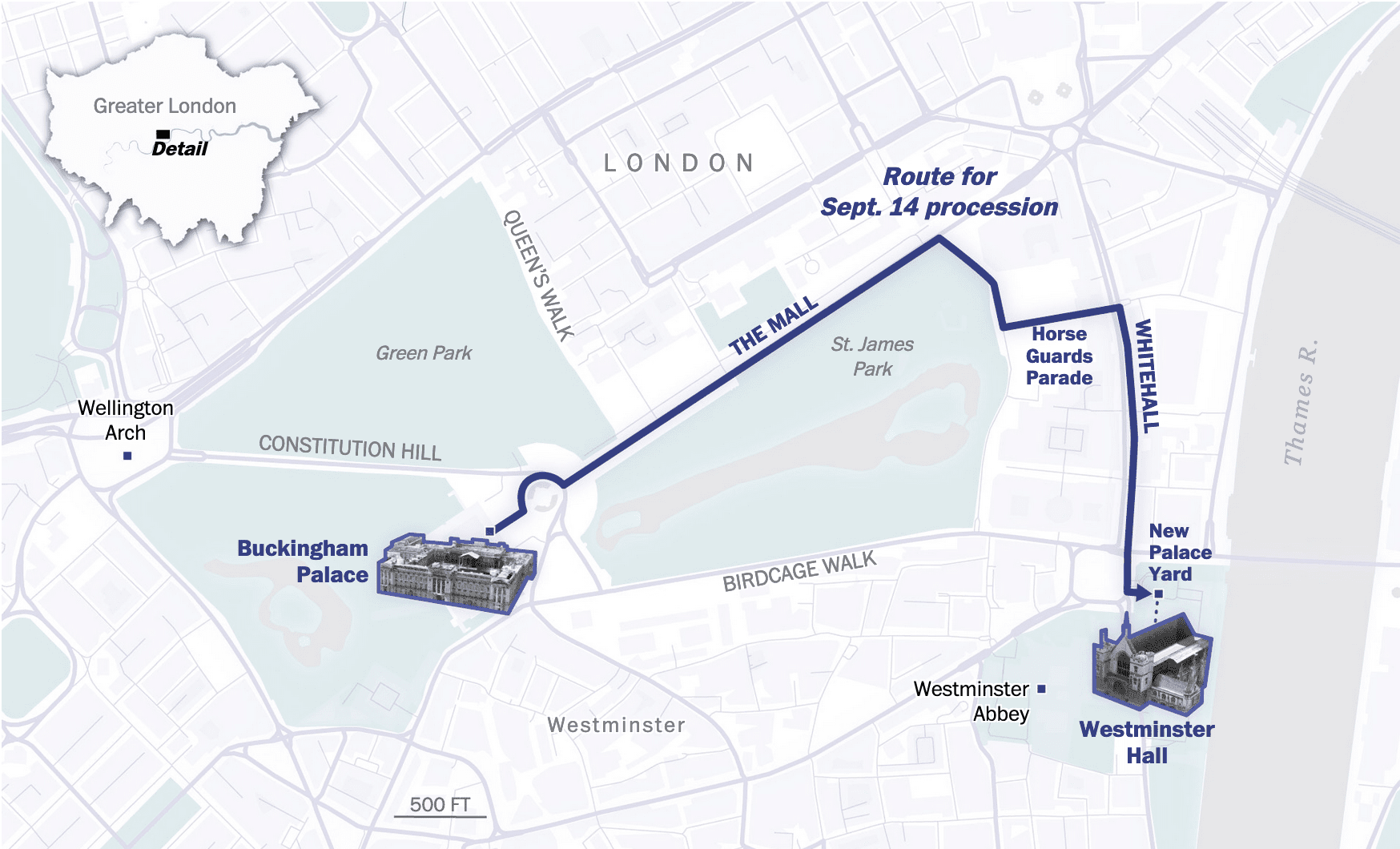 The Washington Post: <strong><a href="https://www.washingtonpost.com/world/2022/09/14/queen-elizabeth-ii-procession-symbols/">Understanding the symbolism in the queen’s funeral processions</a></strong>, September 14