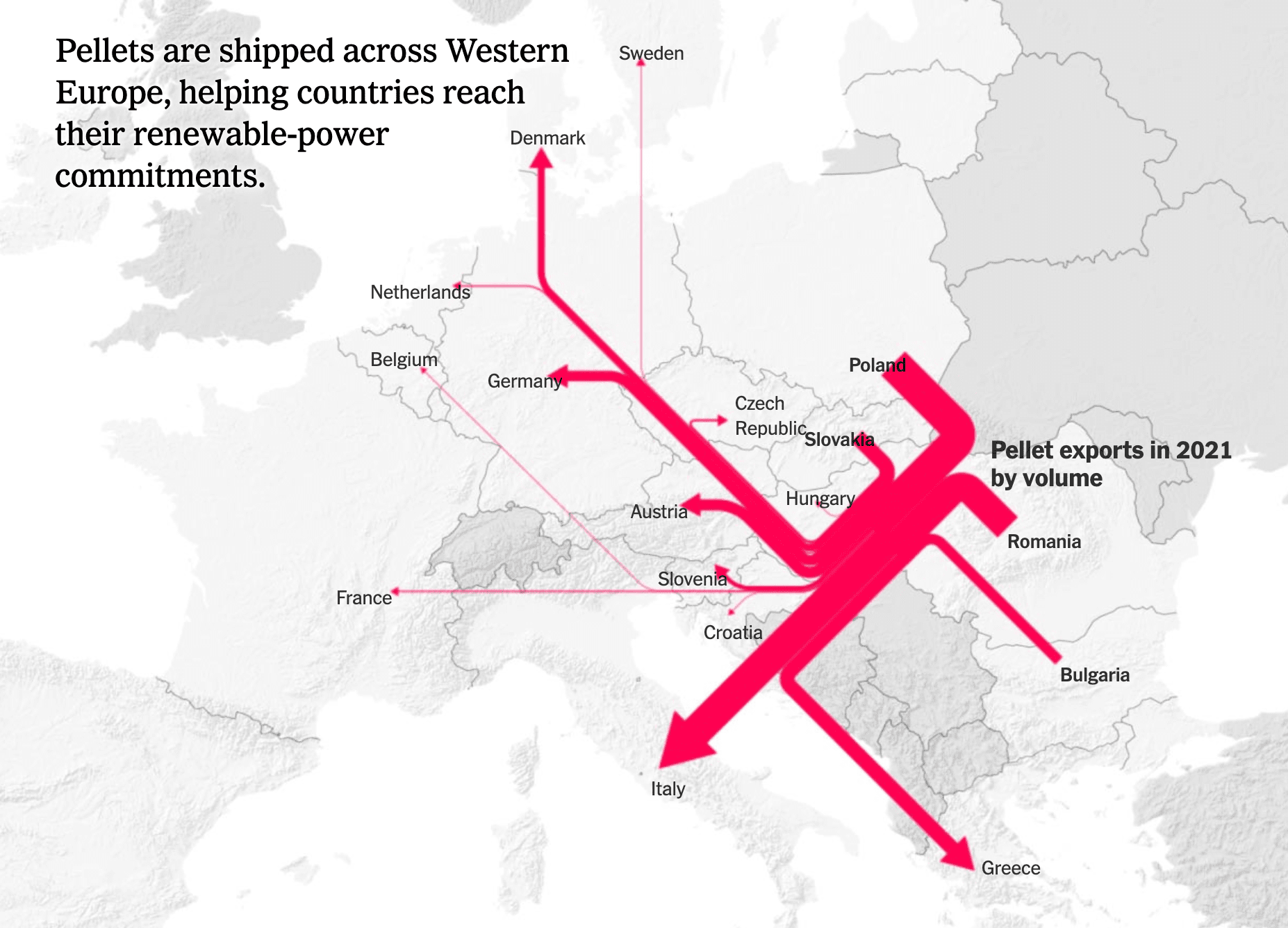 The New York Times: <strong><a href="https://www.nytimes.com/interactive/2022/09/07/world/europe/eu-logging-wood-pellets.html">Europe Is Sacrificing Its Ancient Forests for Energy</a></strong>, September 7