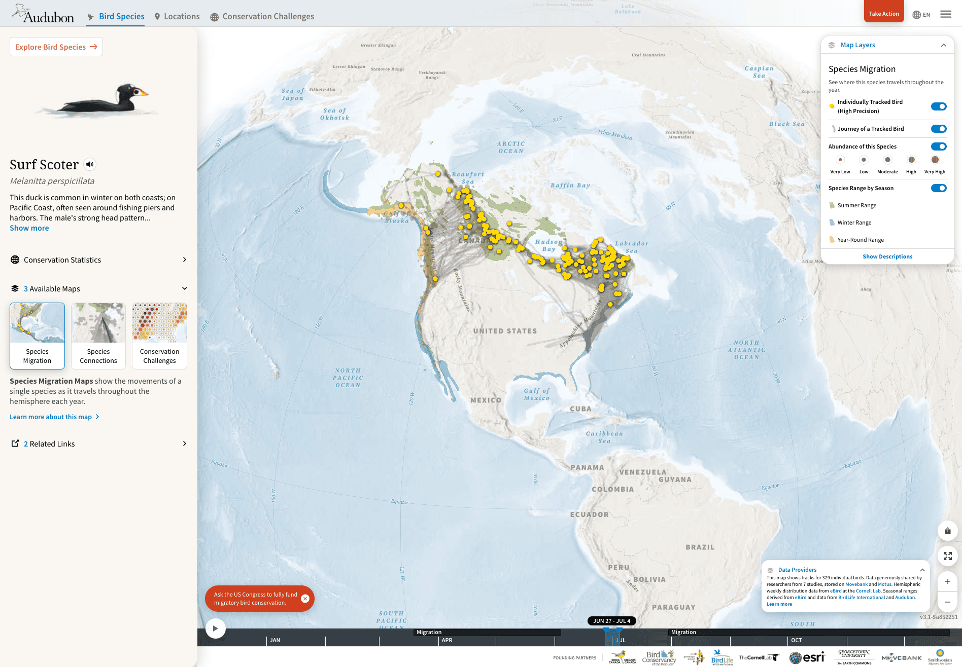 Maps Mania: The Bird Migration Atlas, December 4 (<strong><a href="https://googlemapsmania.blogspot.com/2024/12/th-bird-migration-atlas.html">Article</a></strong>, <strong><a href="https://explorer.audubon.org/home?sidebar=collapse&amp;zoom=3&amp;x=738166.7807540781&amp;y=2810864.562197212">Bird Migration Explorer</a></strong>)