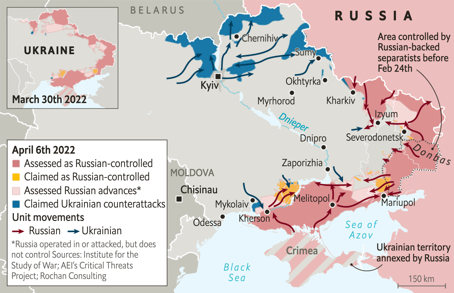 The Economist: <strong><a href="https://www.economist.com/europe/ukraine-sees-a-window-of-opportunity-to-push-russia-back/21808597">Ukraine sees a window of opportunity to push Russia back</a></strong>, April 8