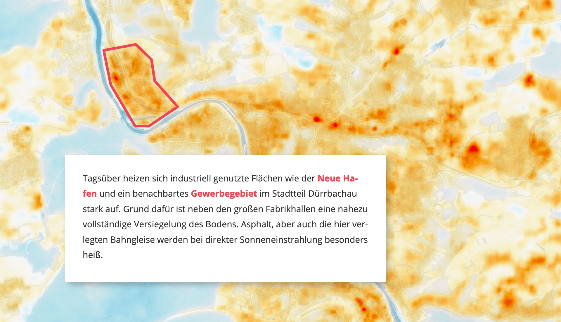 Bayrischer Rundfunk: <strong><a href="https://interaktiv.br.de/urbane-hitzeinseln/">In der Hitze der Stadt</a></strong>, September 20
