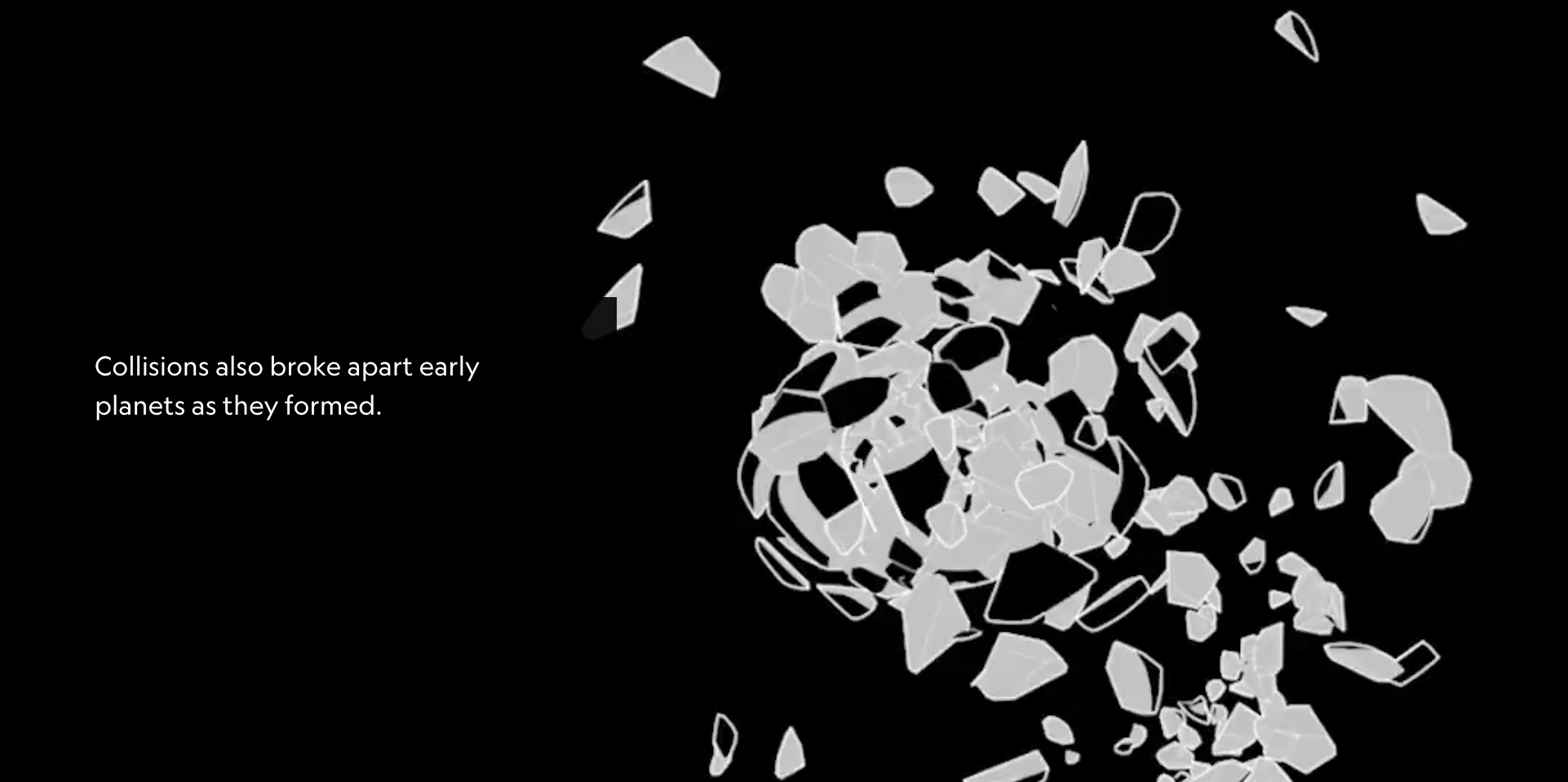 National Geographic: <strong><a href="https://www.nationalgeographic.com/magazine/graphics/tumbling-leftover-rubble-reveals-the-chaotic-birth-of-our-solar-system-feature?loggedin=true">Solar System in Action</a></strong>, September 16